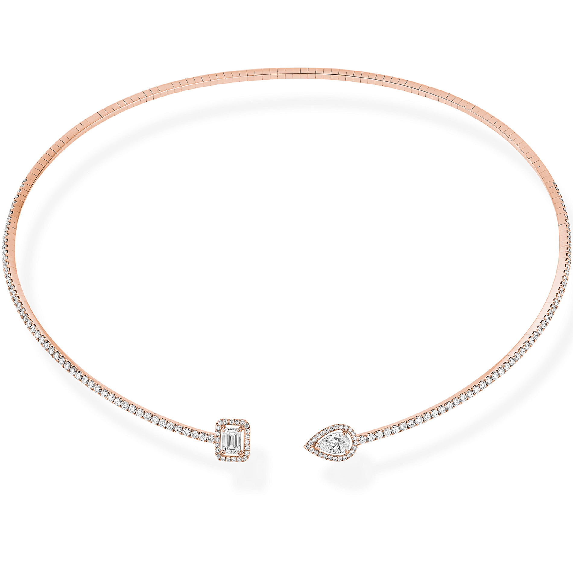 Collier Diamant Or Rose