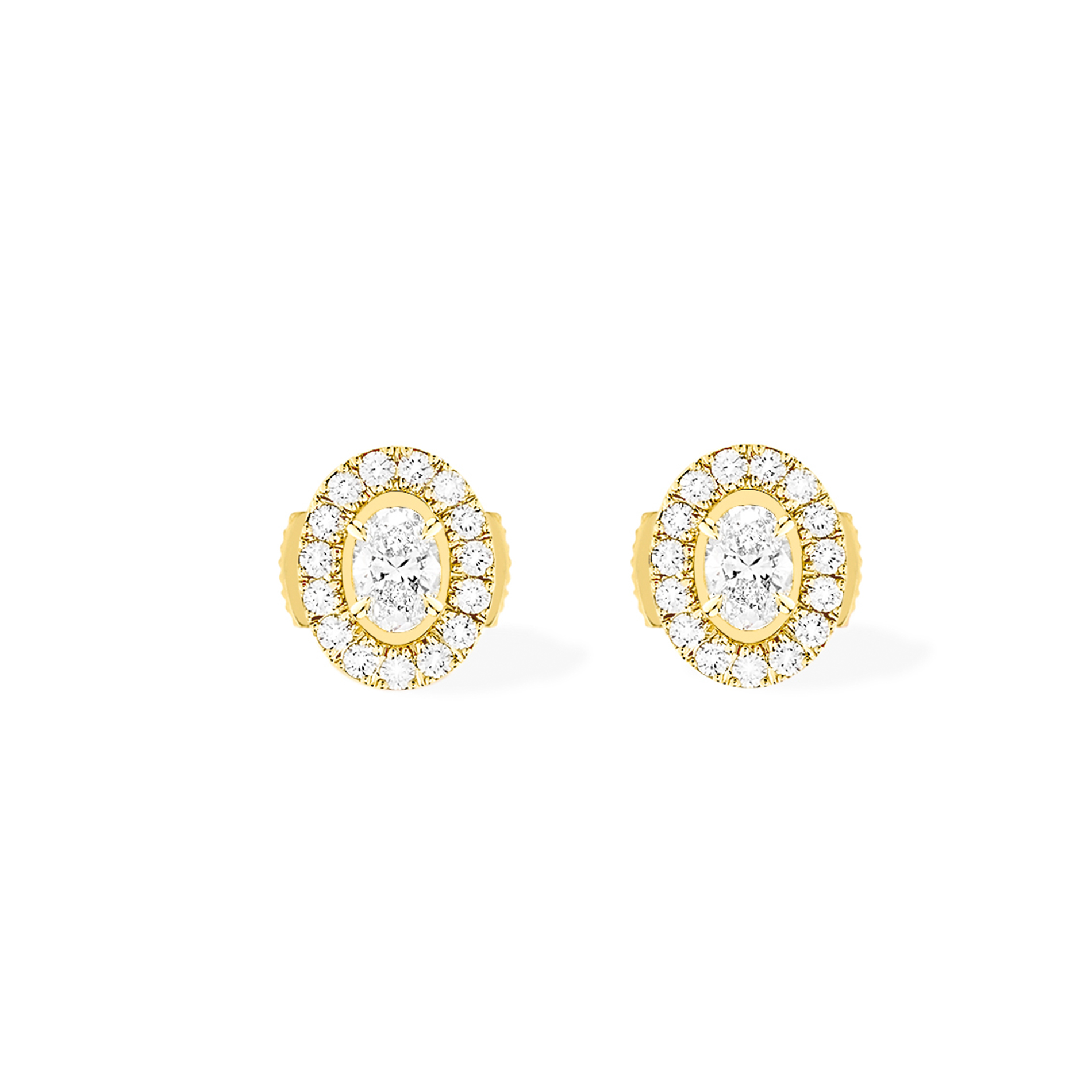 Boucles d'oreilles Diamant Or Jaune