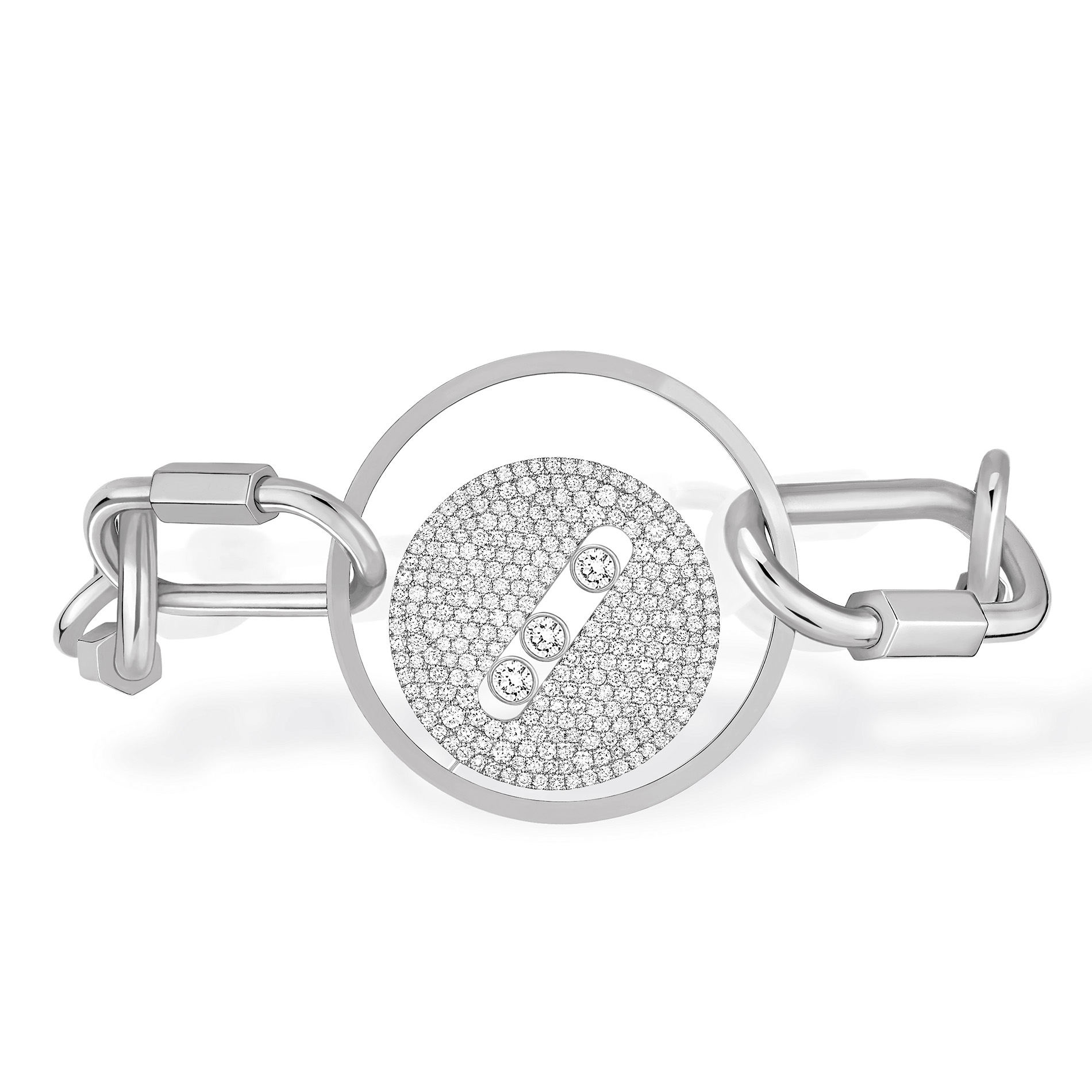 Bracelet Diamant Or Blanc