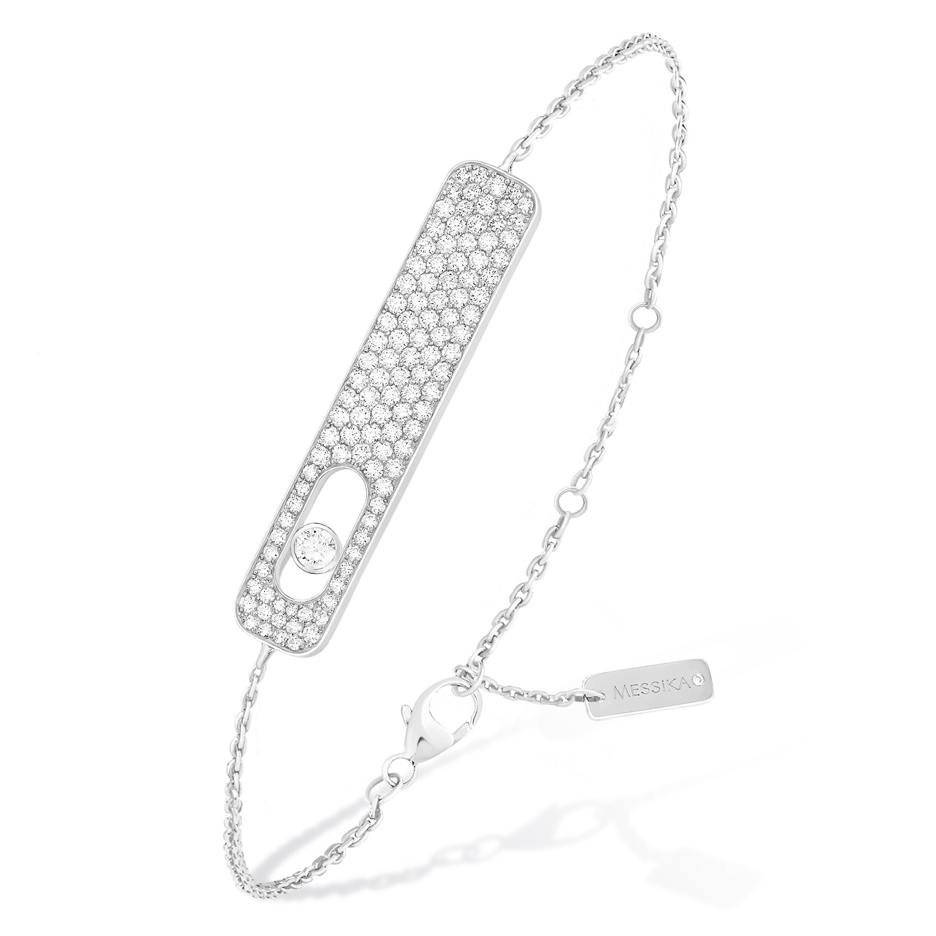 Bracelet Diamant Or Blanc