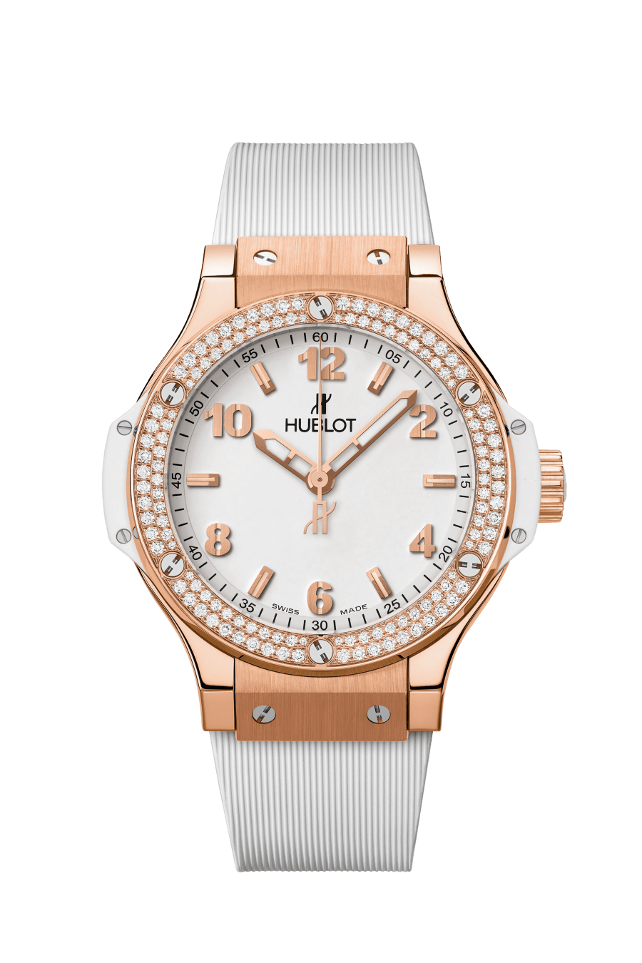 Gold White Diamonds 38MM