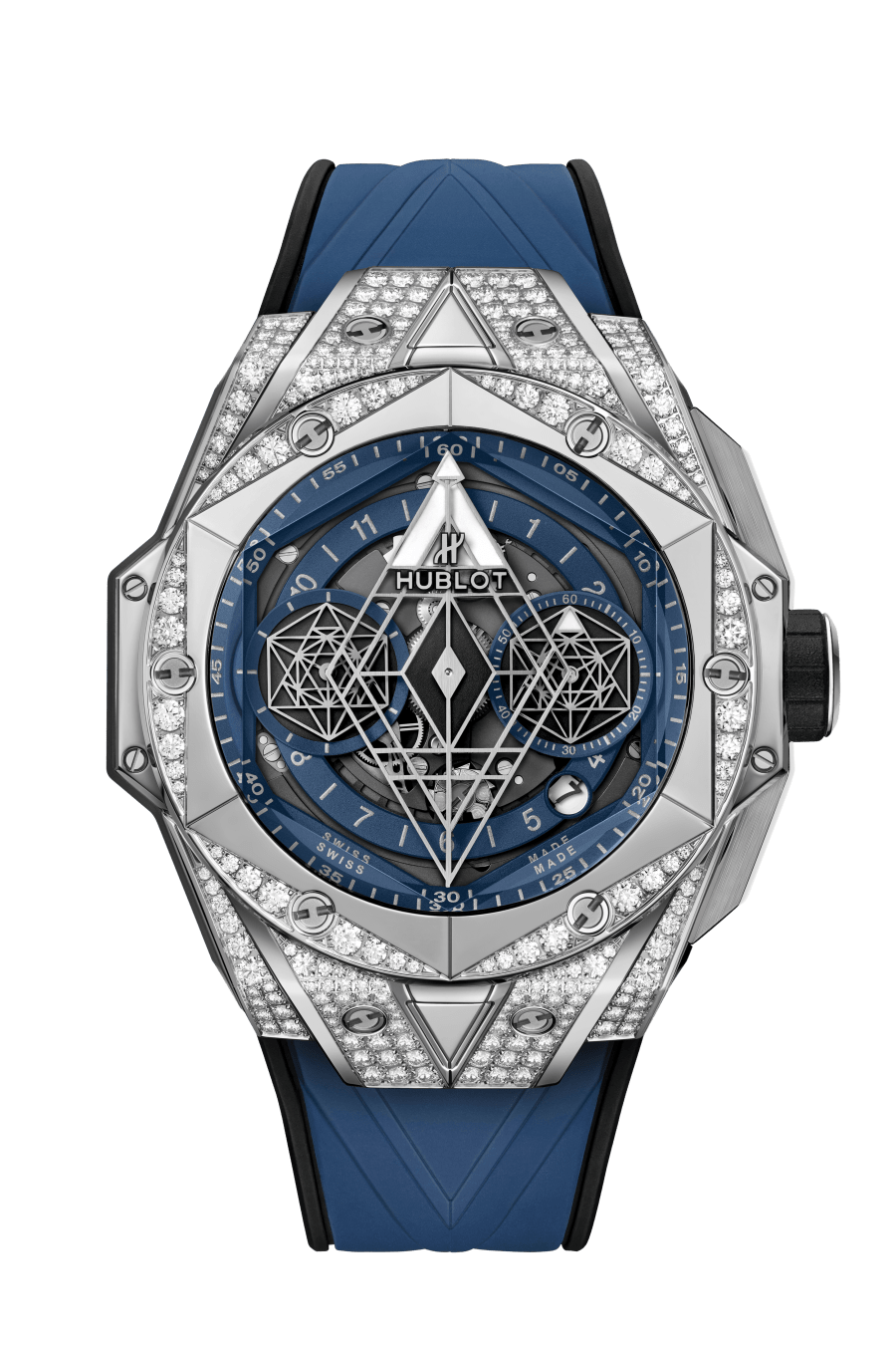 Sang Bleu II Titanium Blue Pavé 45MM