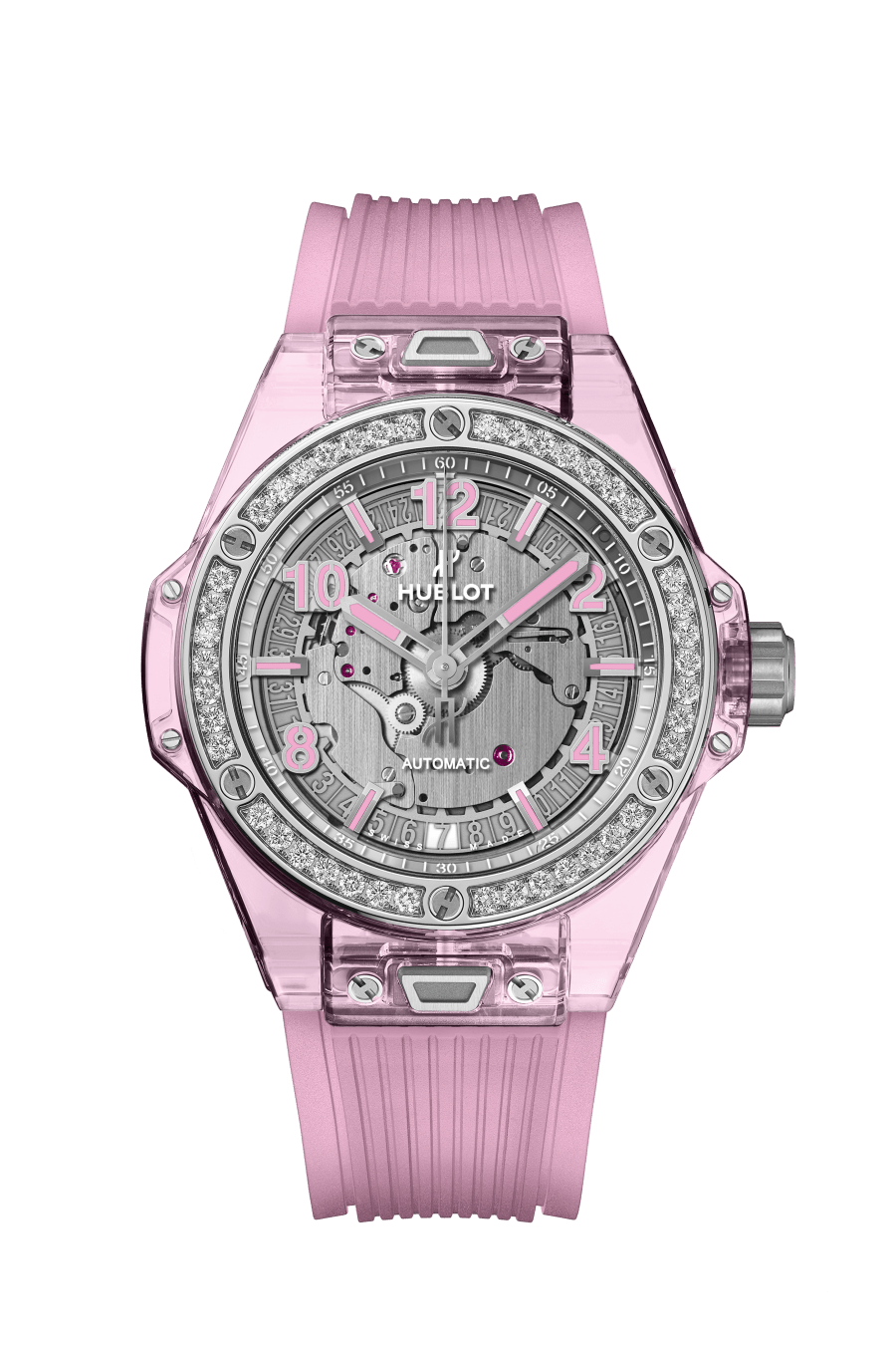 One Click Pink Sapphire Diamonds 39MM