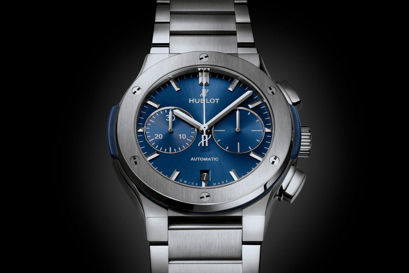 Blue Chronograph Titanium Bracelet 45MM CLASSIC FUSION Référence :  520.NX.7170.NX -2