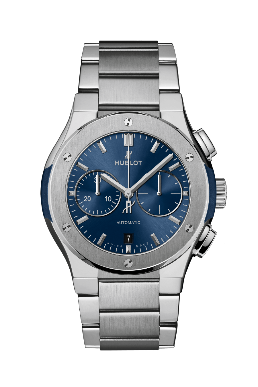 Blue Chronograph Titanium Bracelet 42MM