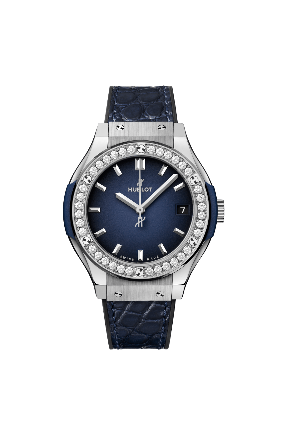 Titanium Deep Blue Diamonds 33MM