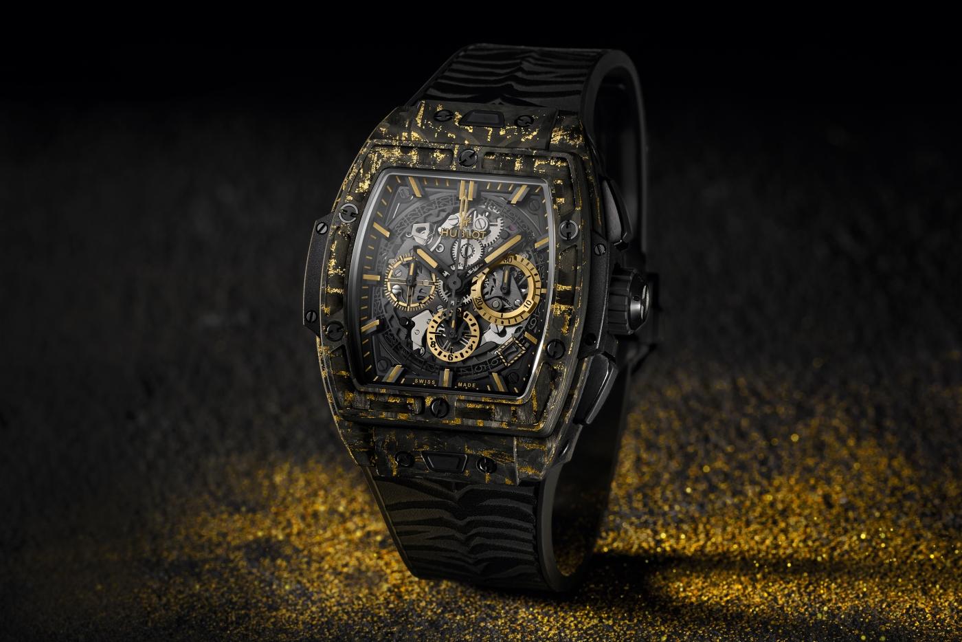 Carbon Gold Tiger 42MM SPIRIT OF BIG BANG Référence :  642.QX.0113.RX.TIG22 -3