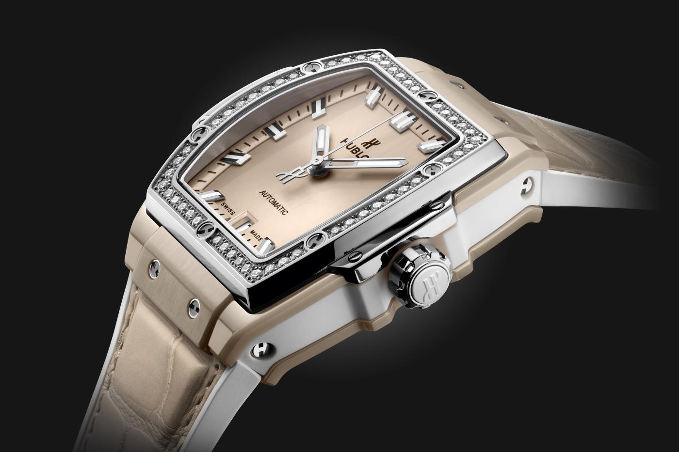 Beige Ceramic Titanium Diamonds 39MM SPIRIT OF BIG BANG Référence :  665.CZ.891B.LR.1204 -4