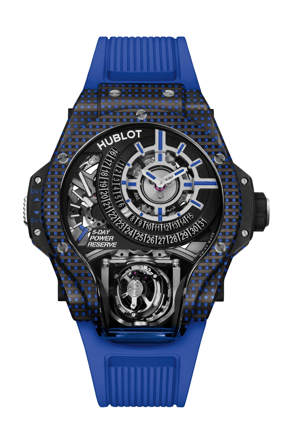 MP-09 Tourbillon Bi-Axis Blue 3D Carbon 49MM