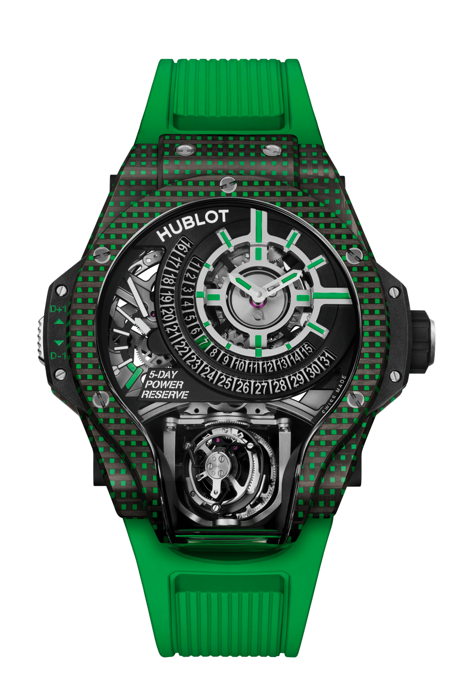 MP-09 Tourbillon Bi-Axis Green 3D Carbon 49MM