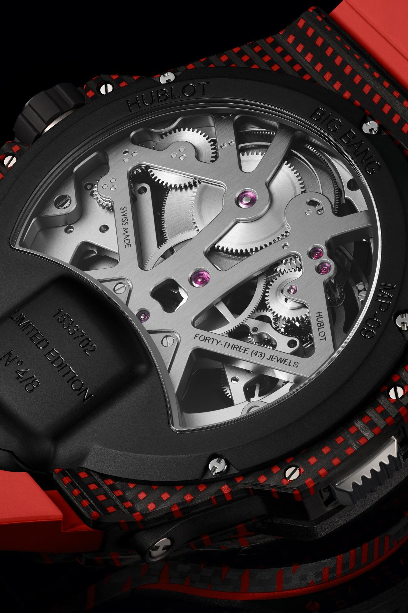 MP-09 Tourbillon Bi-Axis Red 3D Carbon 49MM MP Référence :  909.QDR.1120.RX -3