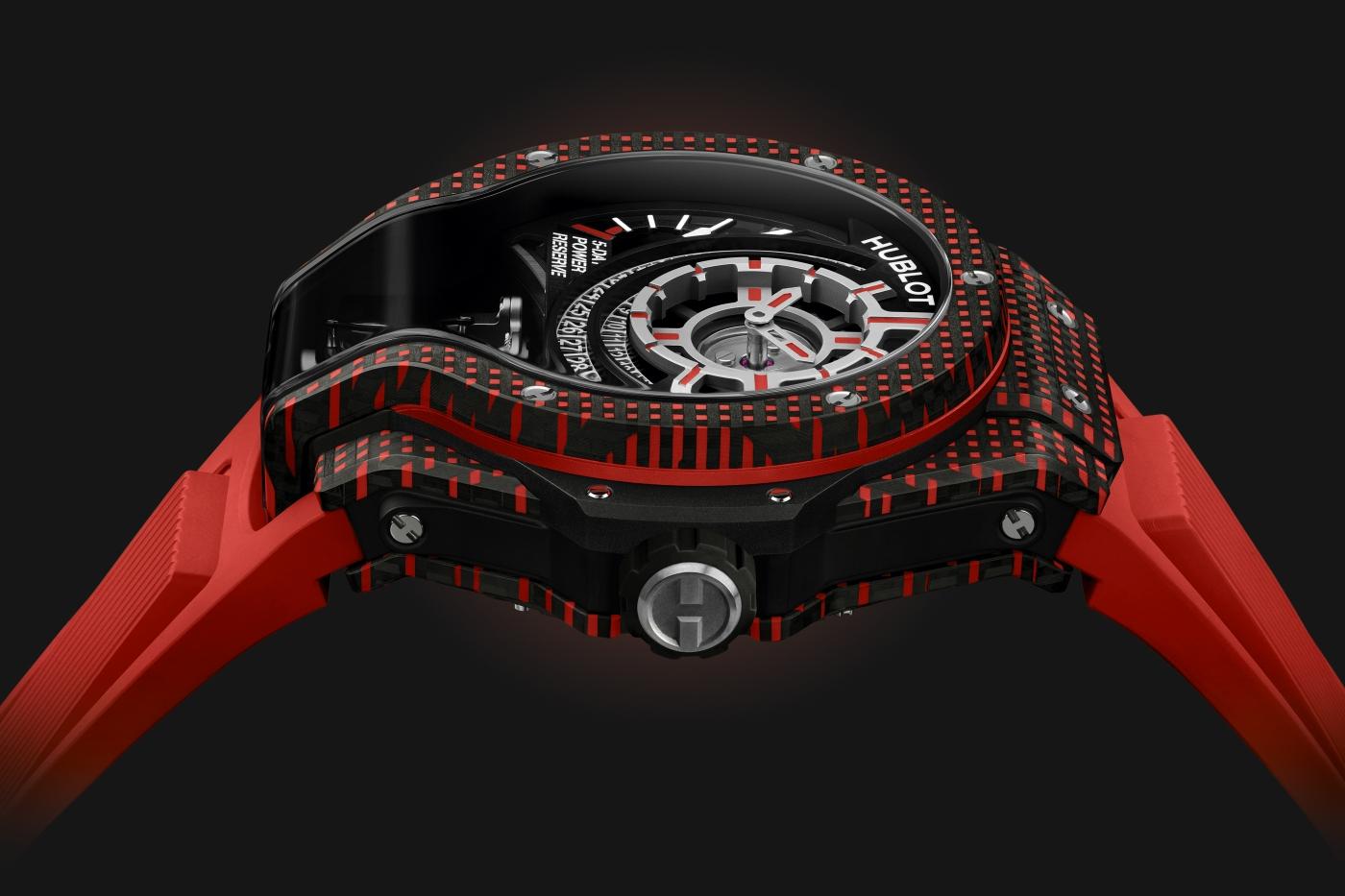 MP-09 Tourbillon Bi-Axis Red 3D Carbon 49MM MP Référence :  909.QDR.1120.RX -4