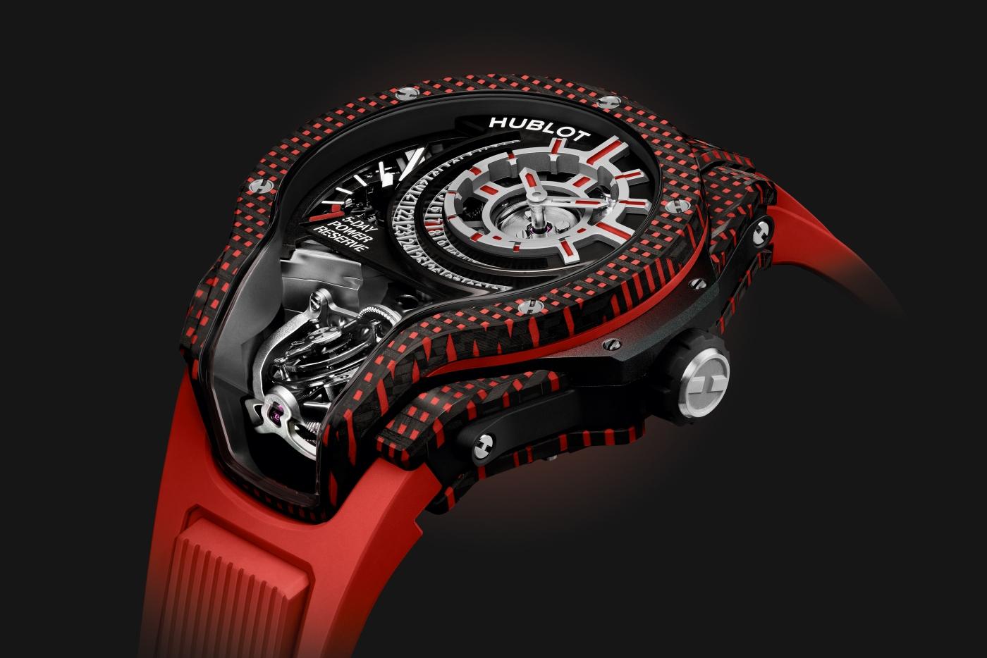 MP-09 Tourbillon Bi-Axis Red 3D Carbon 49MM MP Référence :  909.QDR.1120.RX -5