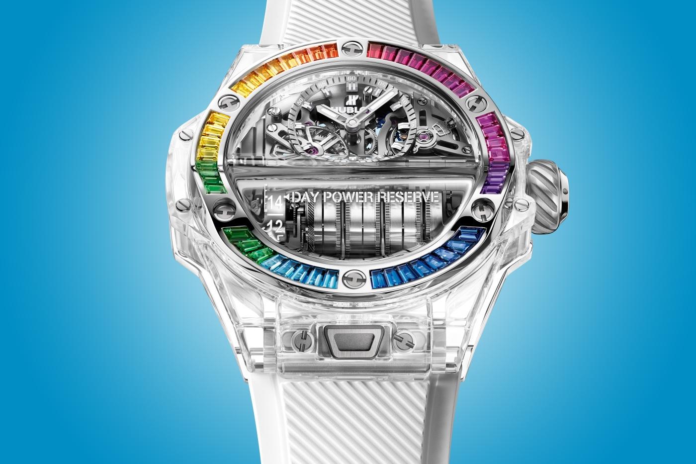 MP-11 Power Reserve 14 Days Sapphire Rainbow 45MM BIG BANG Référence :  911.JX.0102.RW.4099 -2