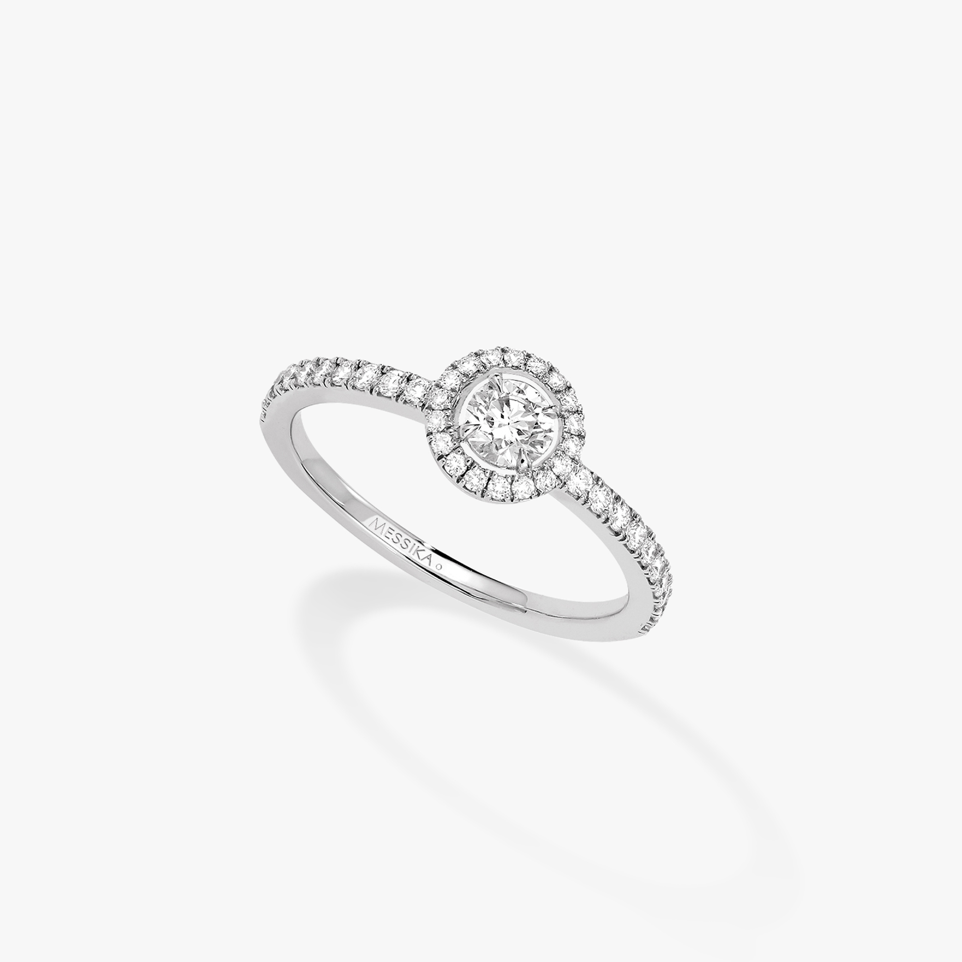 Bague Joy Diamant Rond 0,25ct Diamant Or Blanc