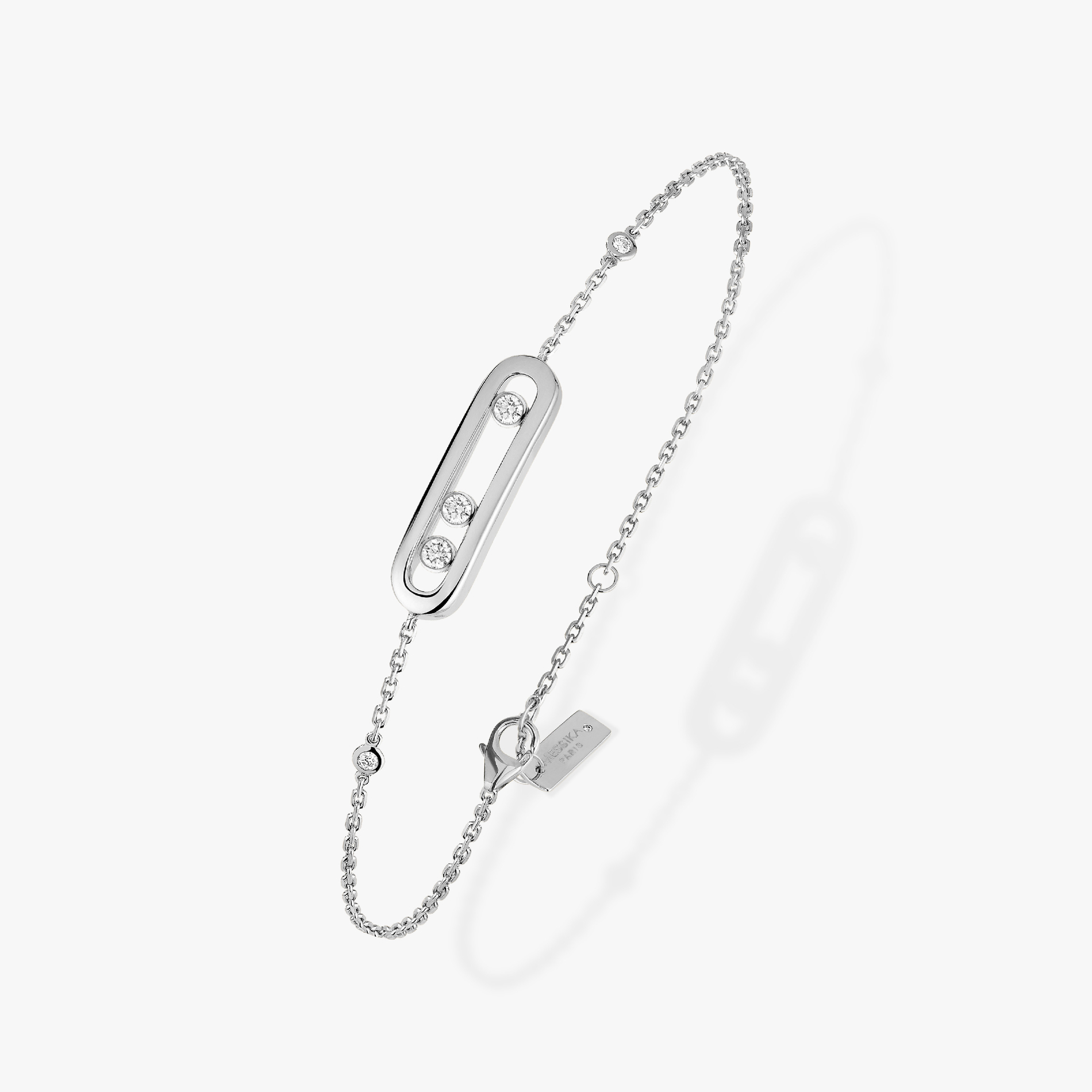 Bracelet Baby Move Diamant Or Blanc