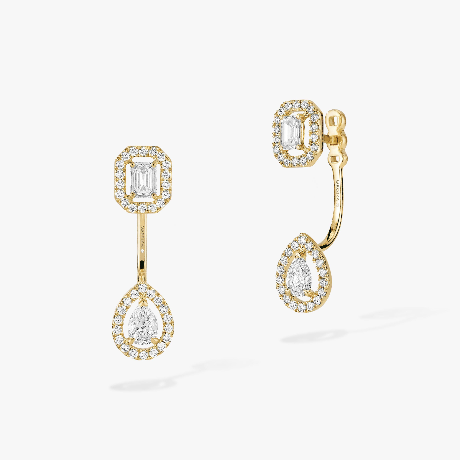 Boucles My Twin Toi & Moi 0,15ct x2 d'oreilles Diamant Or Jaune