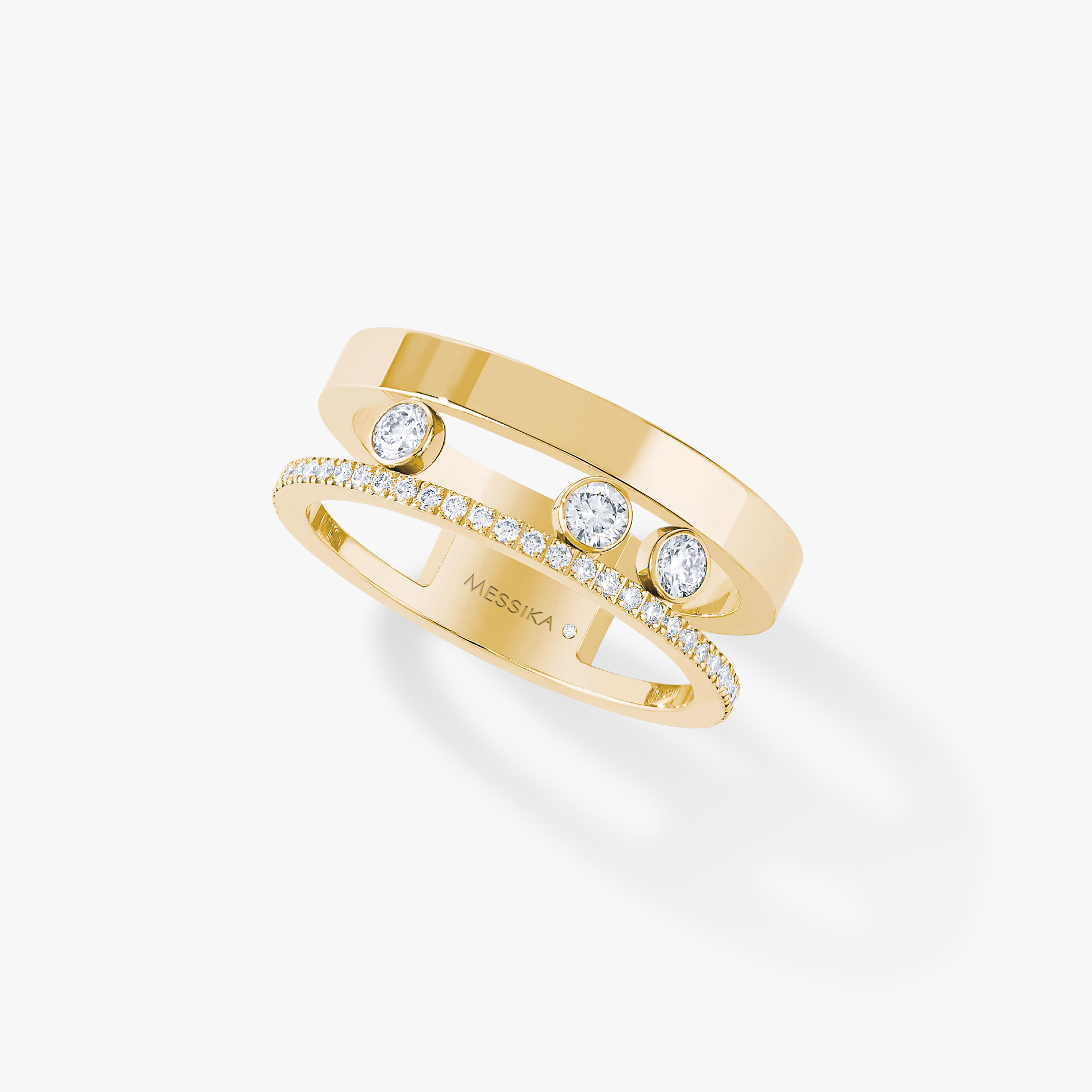 Bague Move Romane Diamant Or Jaune