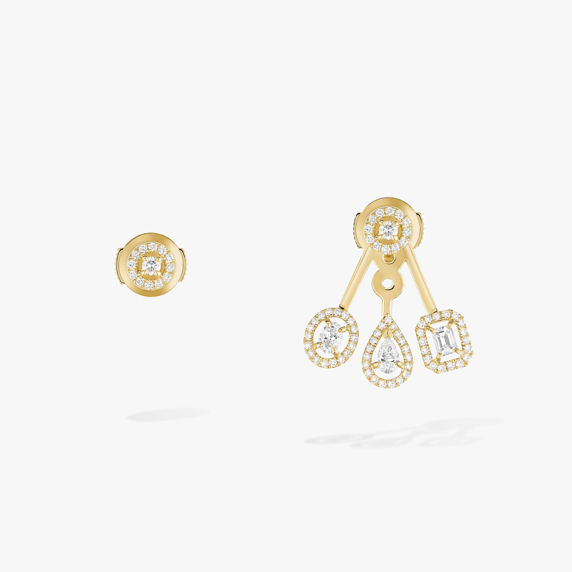 Boucles My Twin Trio d'oreilles Diamant Or Jaune