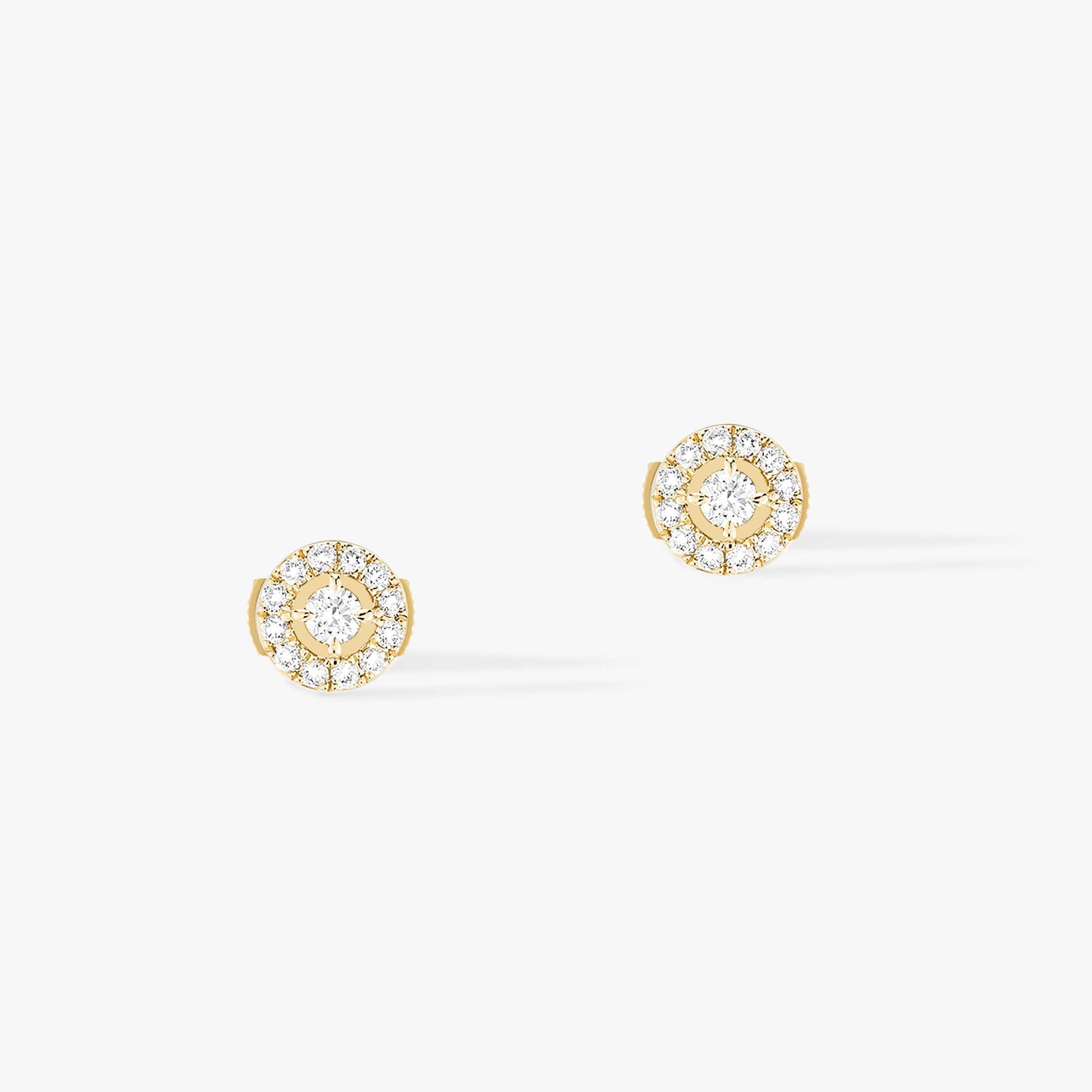 Boucles Joy Diamants Ronds PM d'oreilles Diamant Or Jaune