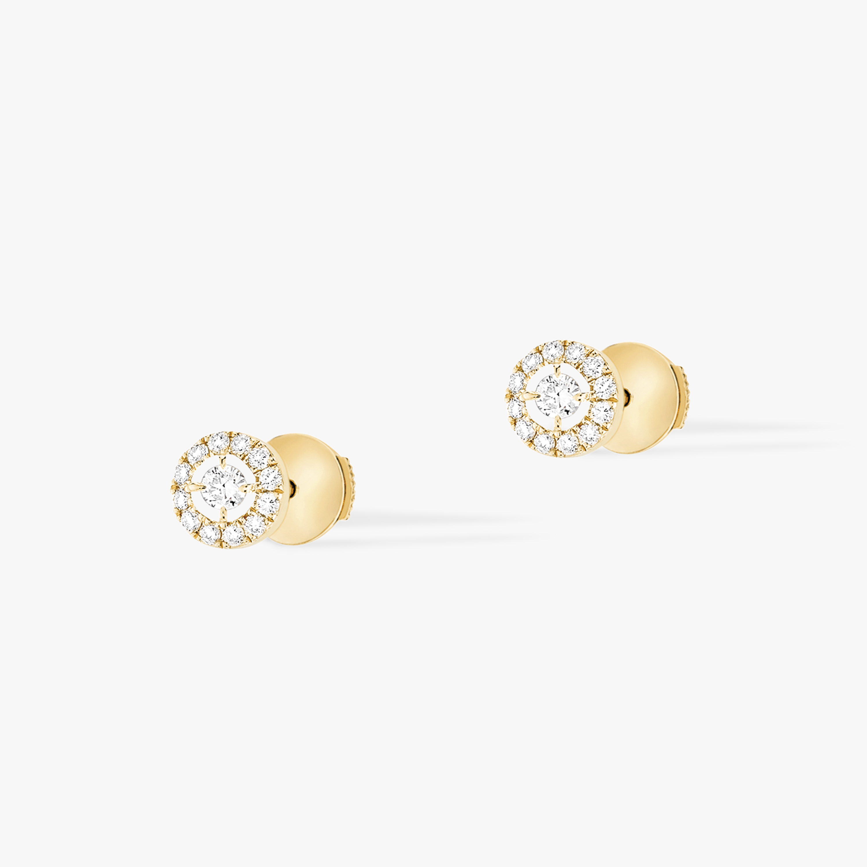 Boucles Joy Diamants Ronds PM d'oreilles Diamant Or Jaune Joy Référence :  06954-YG -2