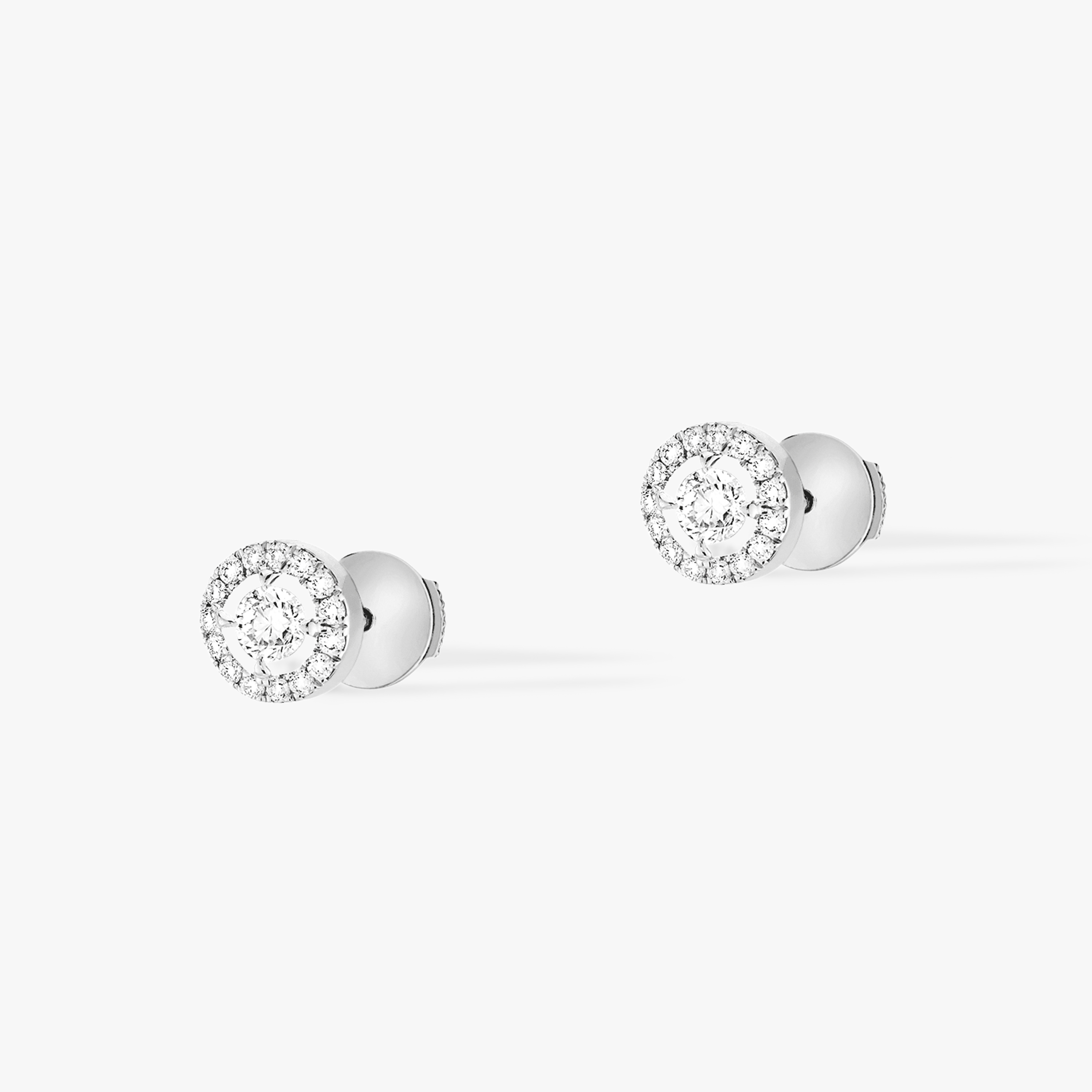 Boucles Joy Diamants Ronds 0,10ct x 2 d'oreilles Diamant Or Blanc Joy Référence :  06991-WG -2