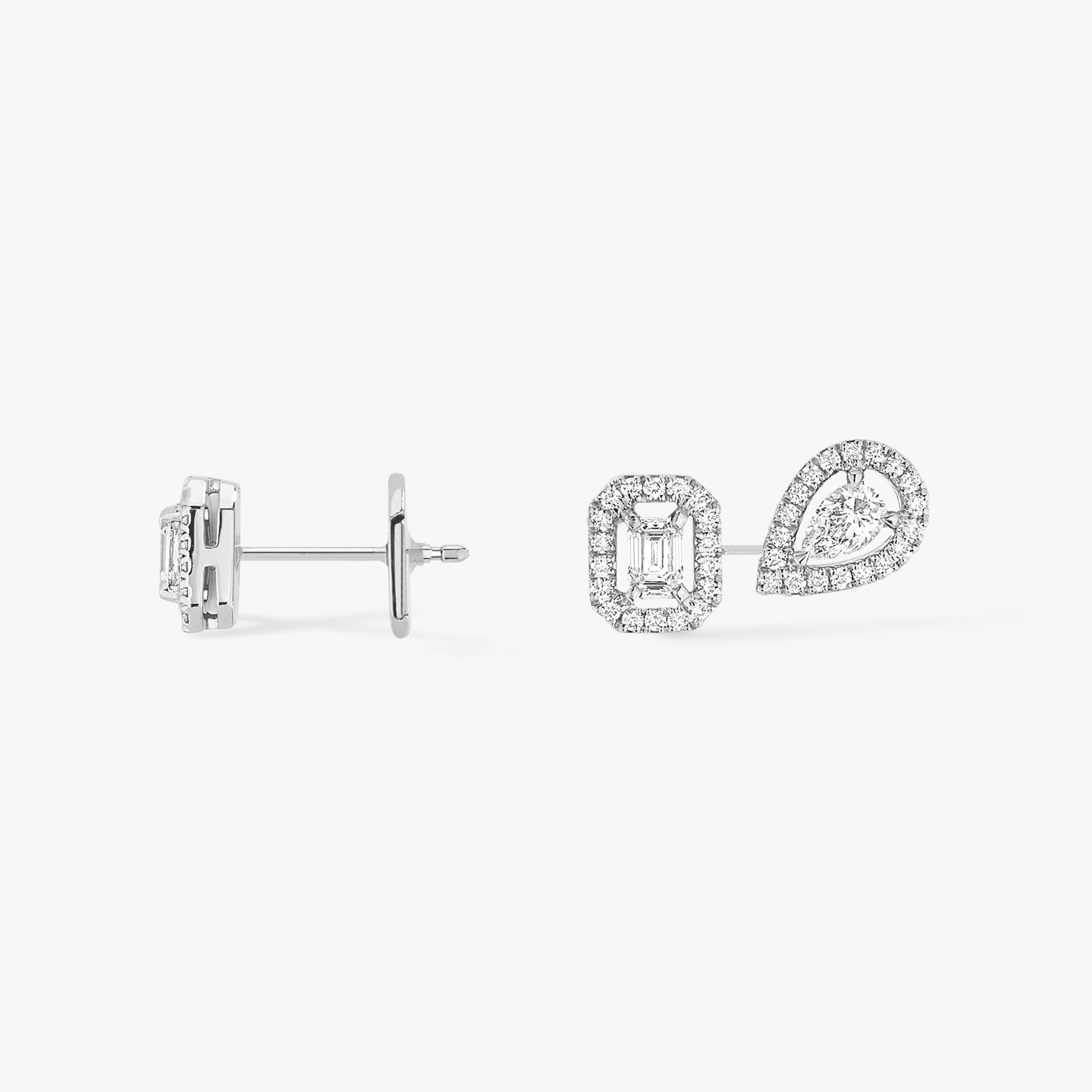 Boucles My Twin 1+2 0,10ct x3 d'oreilles Diamant Or Blanc My Twin Référence :  07004-WG -2