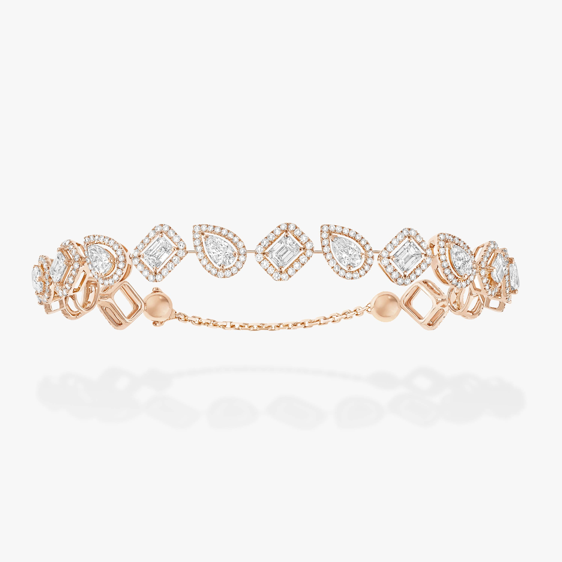 Bracelet My Twin Skinny Rivière Diamant Or Rose