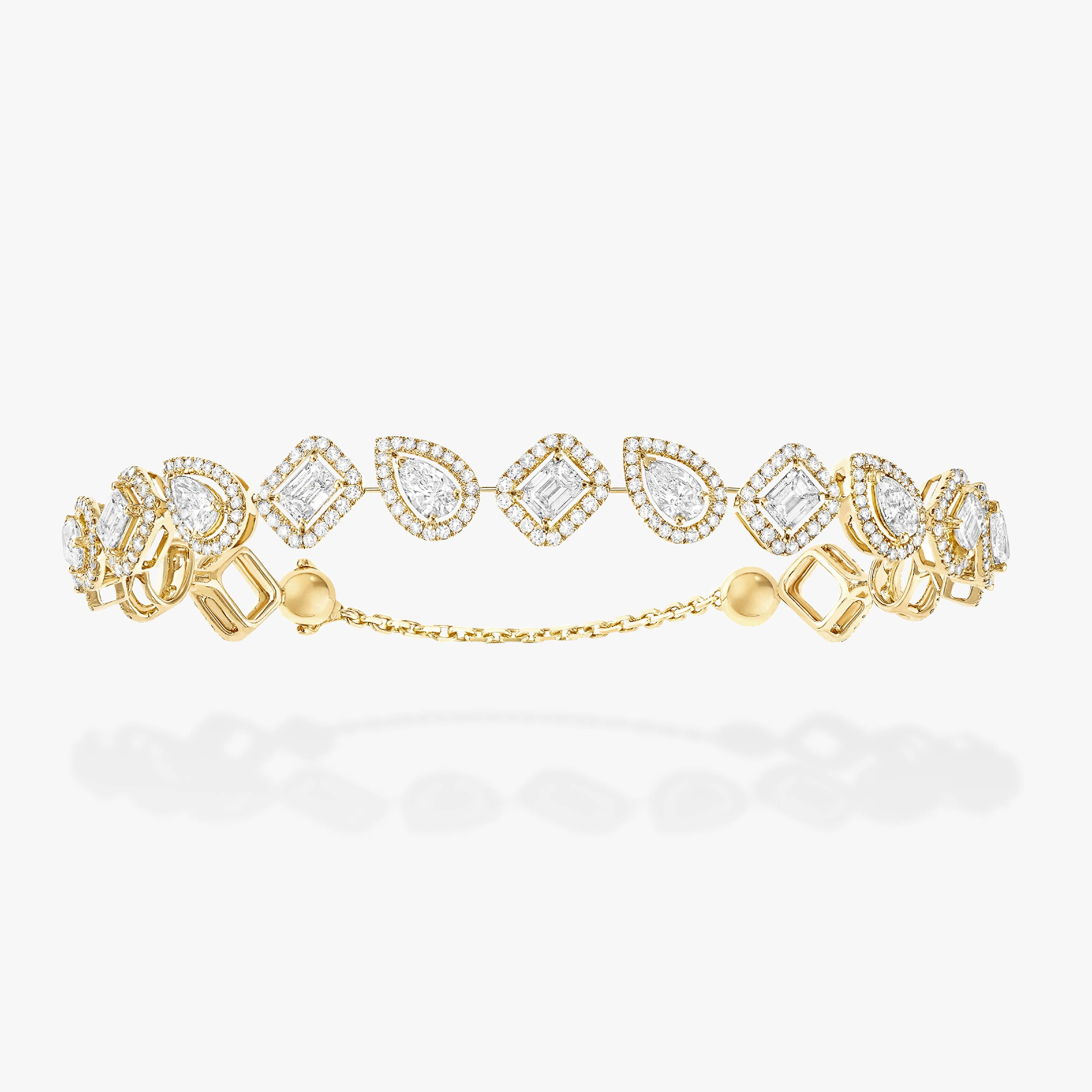 Bracelet My Twin Skinny Rivière Diamant Or Jaune