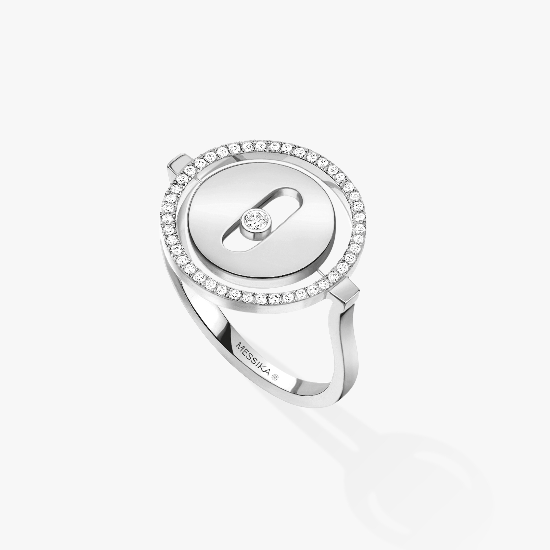 Bague Lucky Move PM Diamant Or Blanc