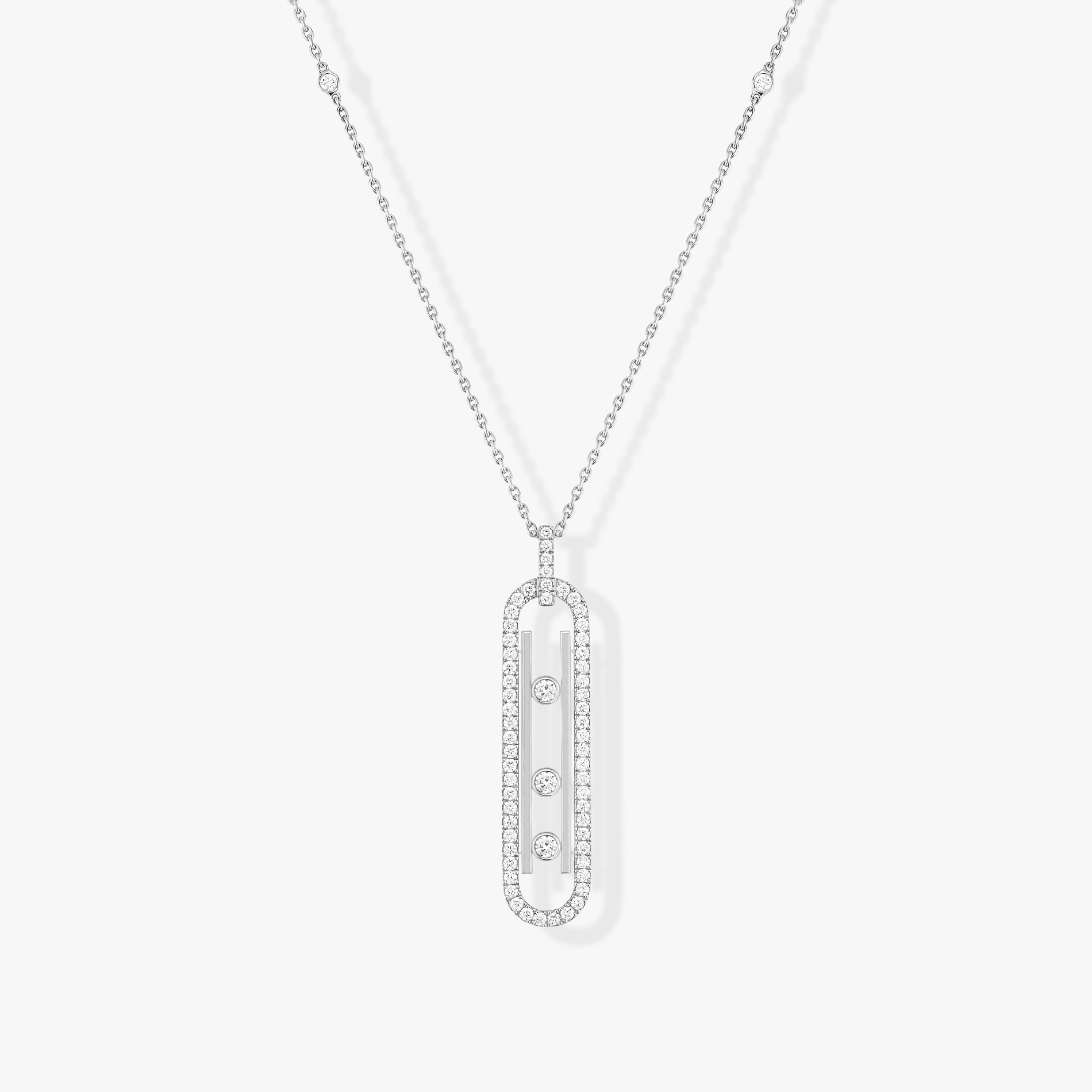 Collier Move 10th PM Diamant Or Blanc