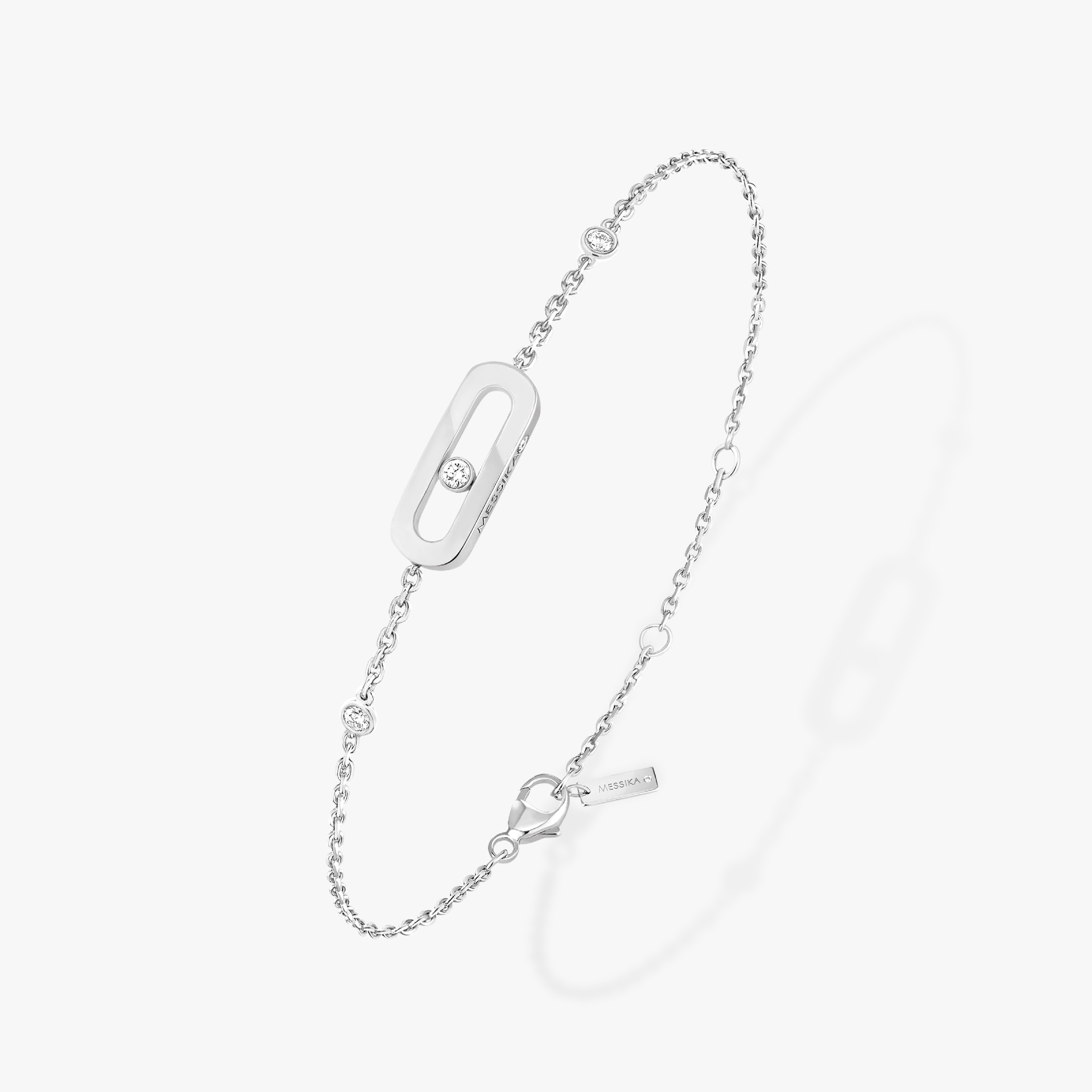 Bracelet Move Uno Diamant Or Blanc