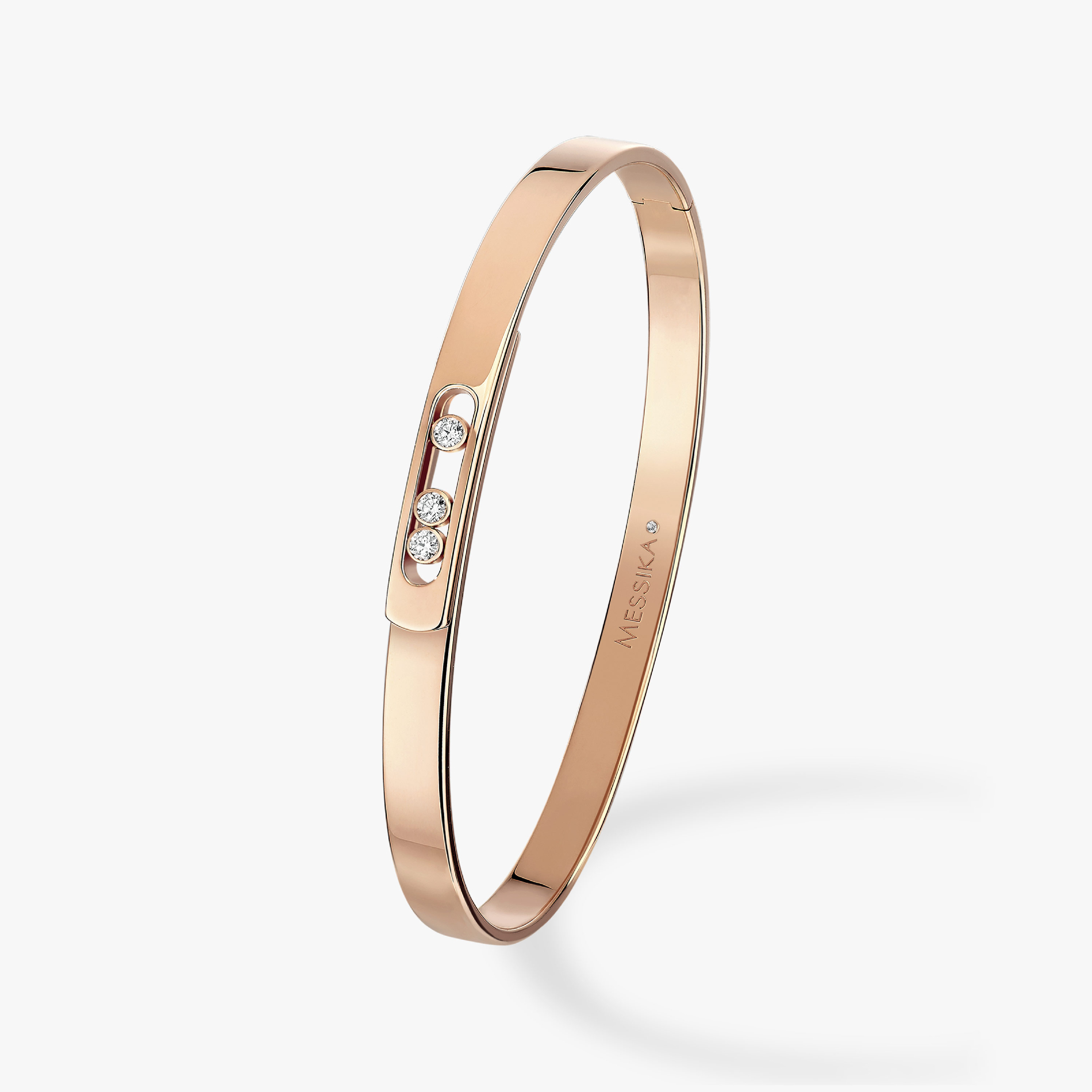 Bracelet Bangle Move Noa PM Diamant Or Rose