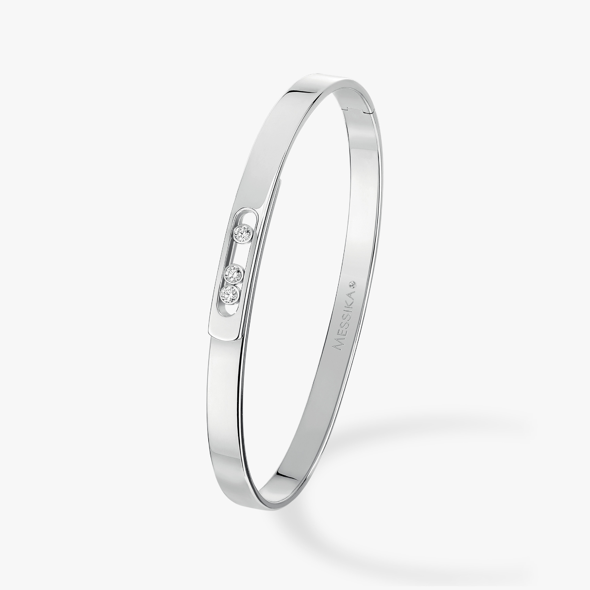 Bracelet Bangle Move Noa PM Diamant Or Blanc