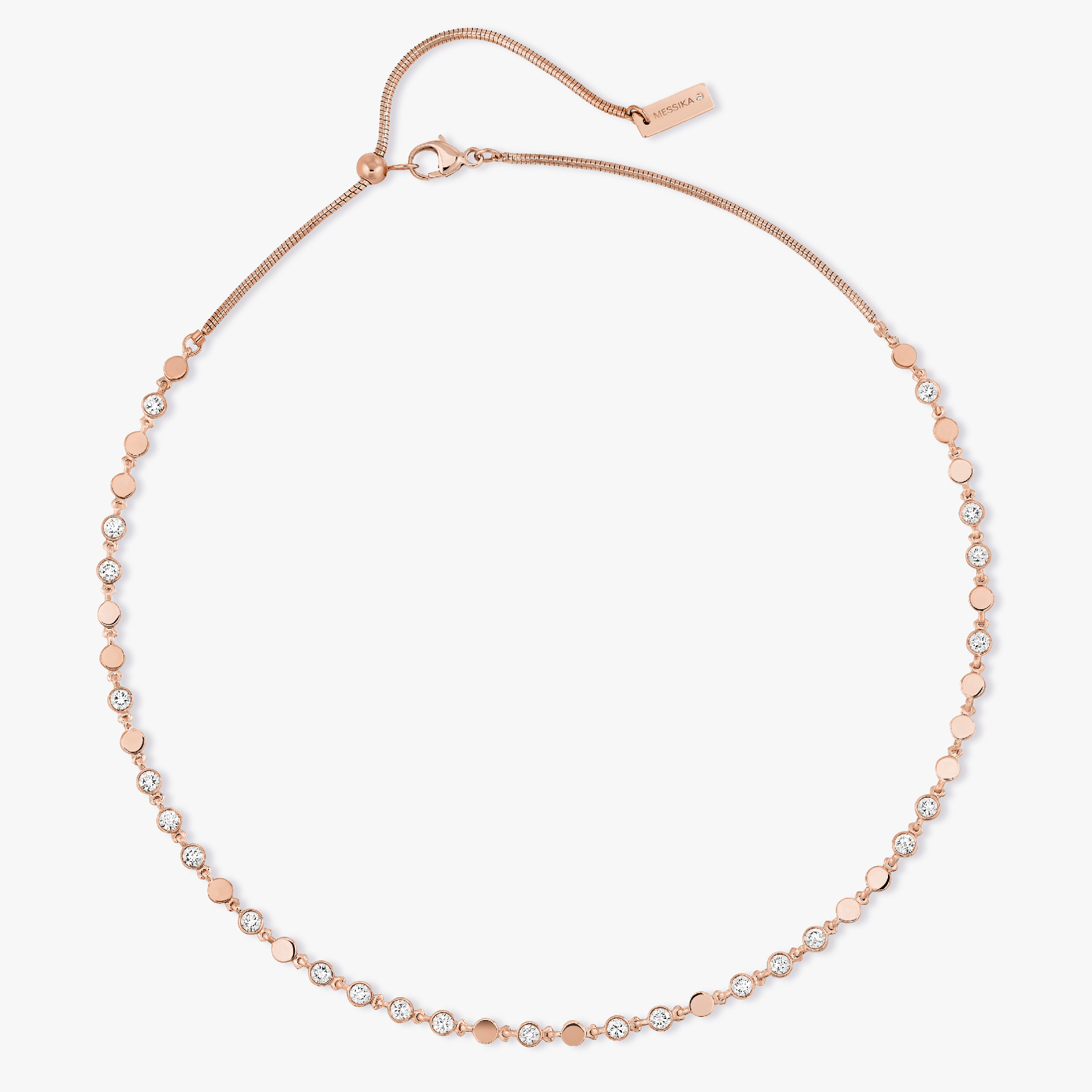 Collier D-Vibes PM Diamant Or Rose