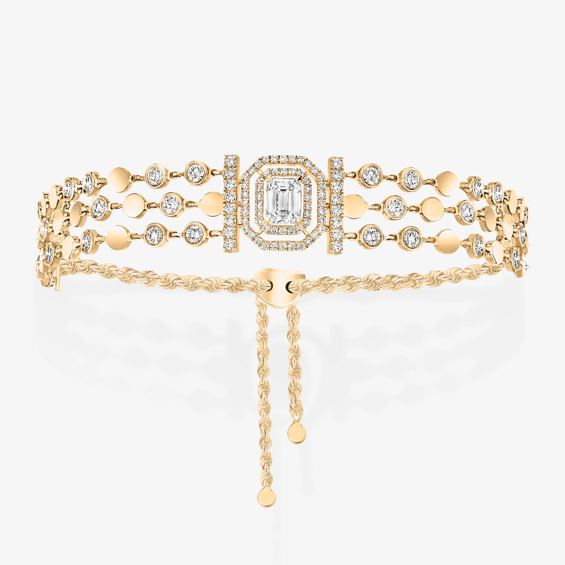 BRACELET DIAMANT OR jaune D-VIBES MULTI RANGS