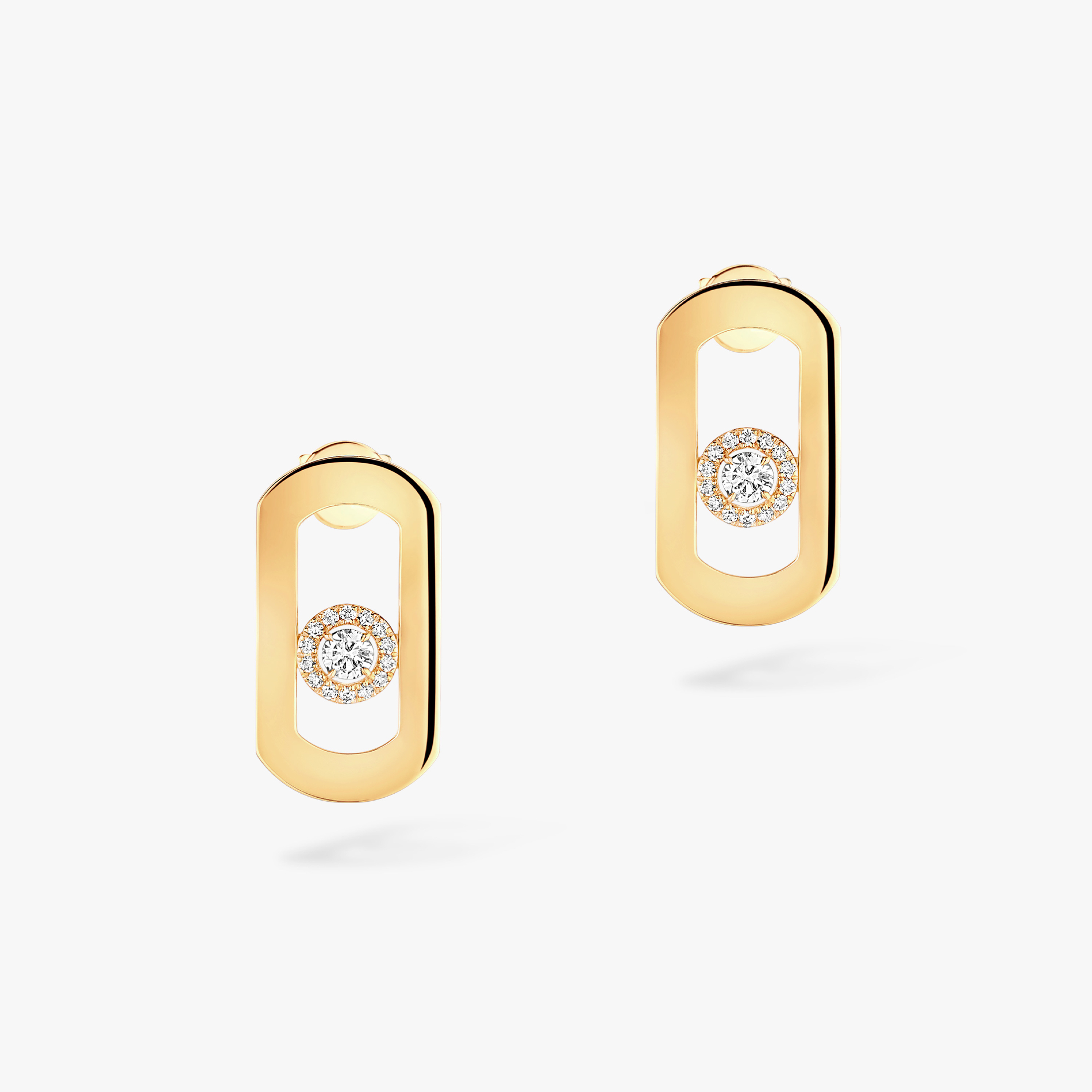 BOUCLES D'OREILLES DIAMANT OR Jaune SO MOVE