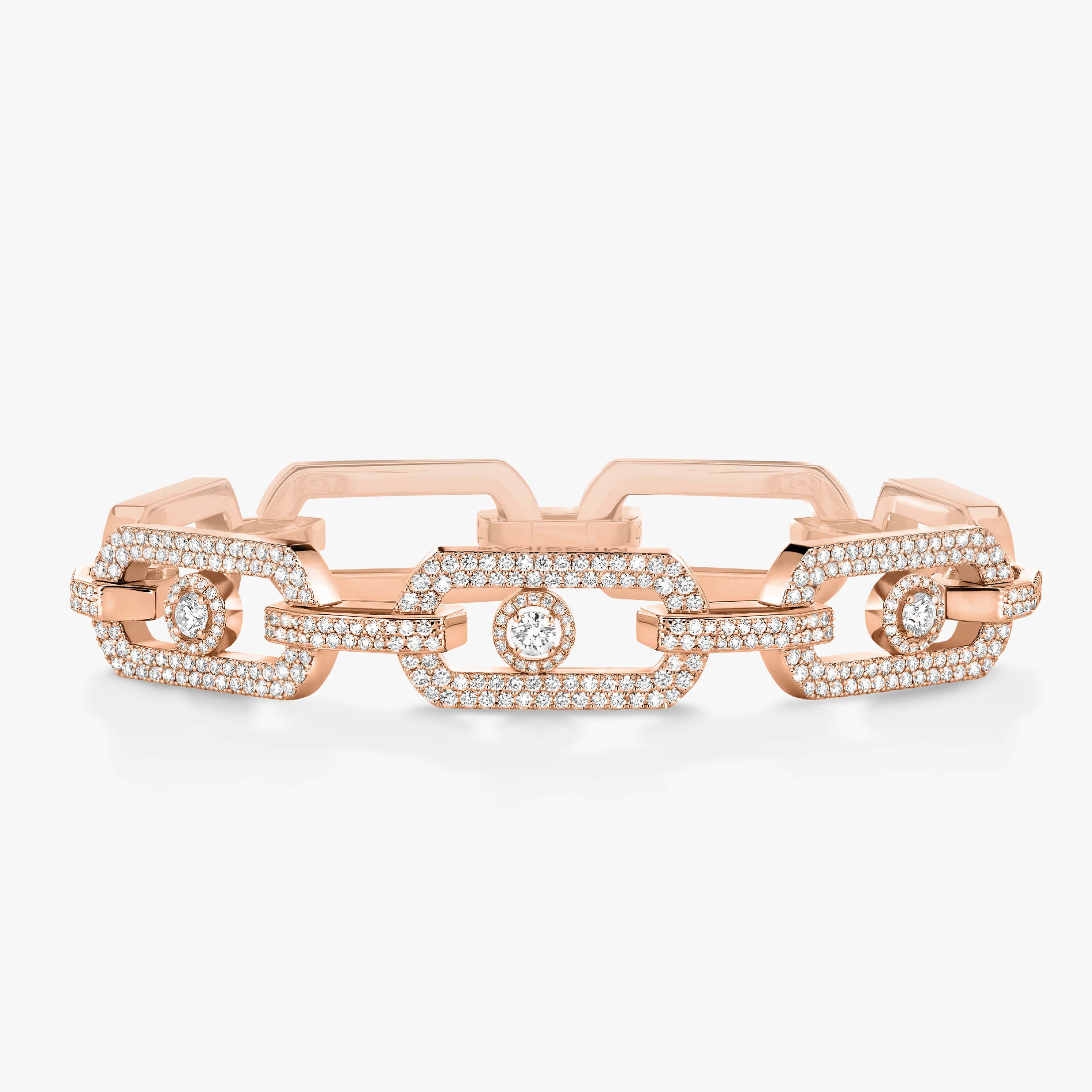 BRACELET DIAMANT OR ROSE SO MOVE XL PAVÉ