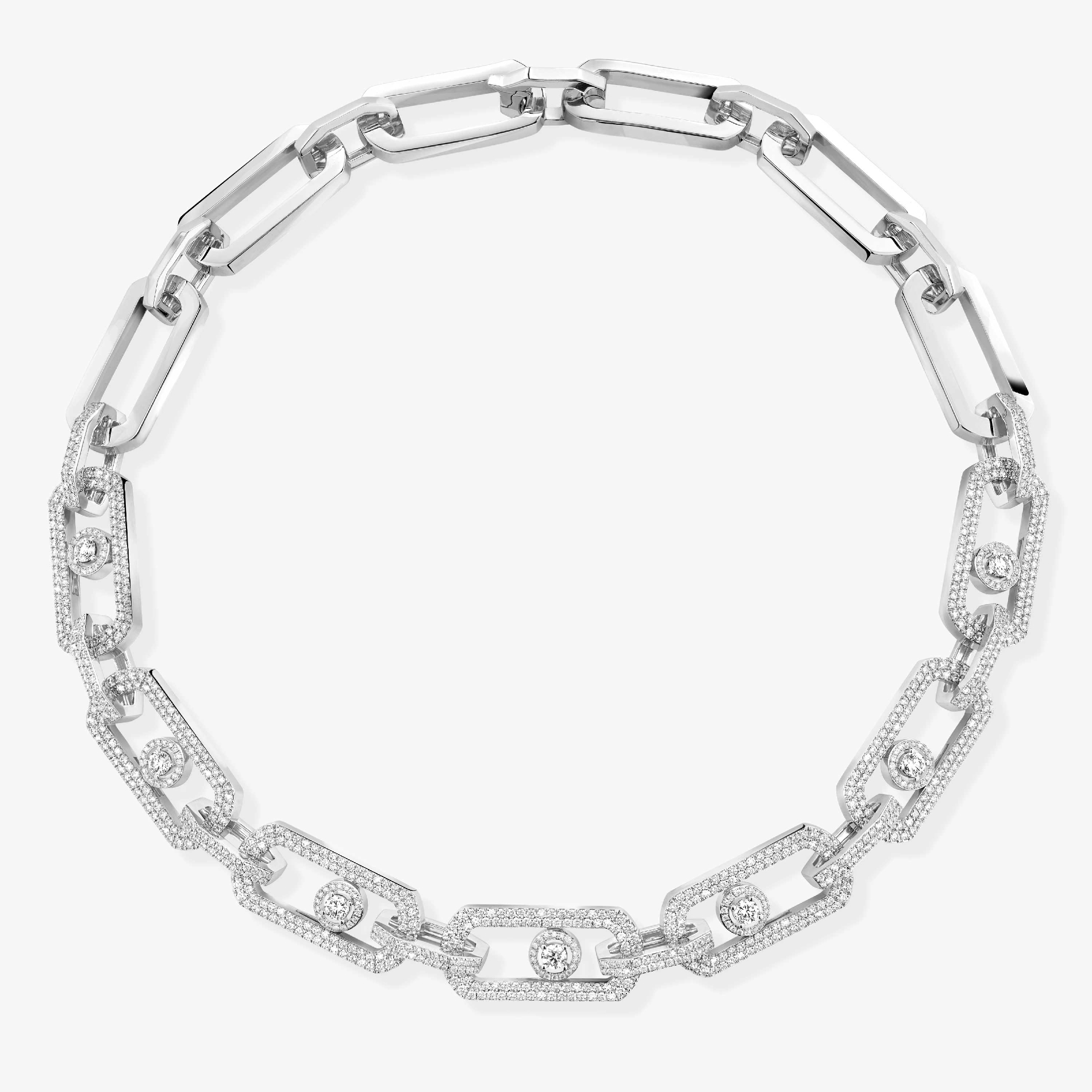 COLLIER DIAMANT OR BLANC SO MOVE XL PAVÉ