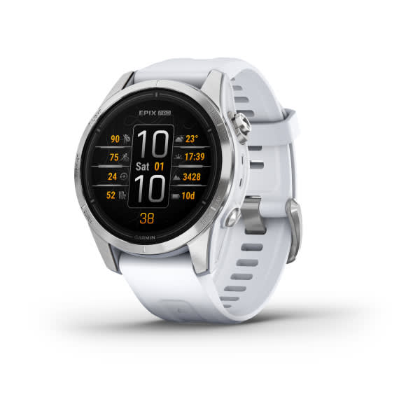 epix™ Pro (Gen 2) Standard Edition | 42 mm - Silver avec bracelet blanc