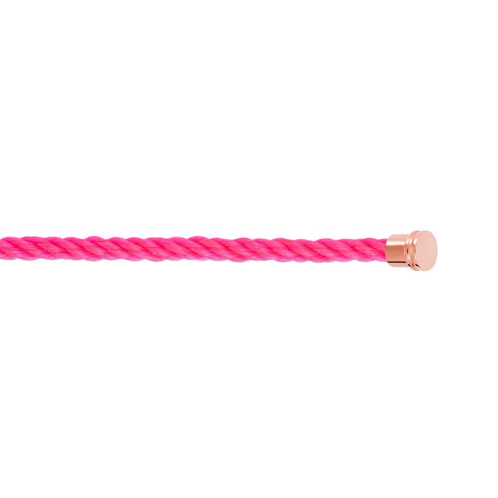 Cable rose fluo