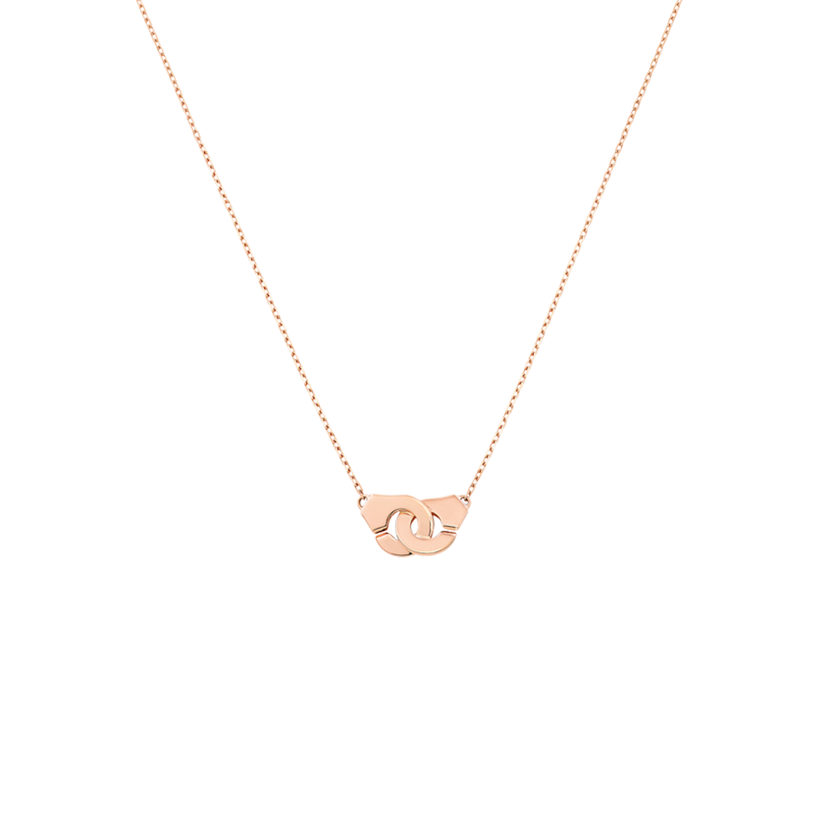 Collier Menottes dinh van R8 or rose