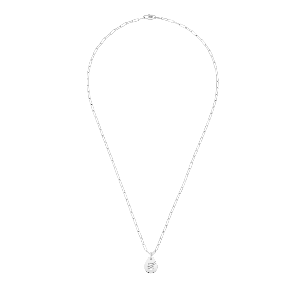 Collier Menottes dinh van R10 or blanc et diamants Menottes dinh van Référence :  667512 -2