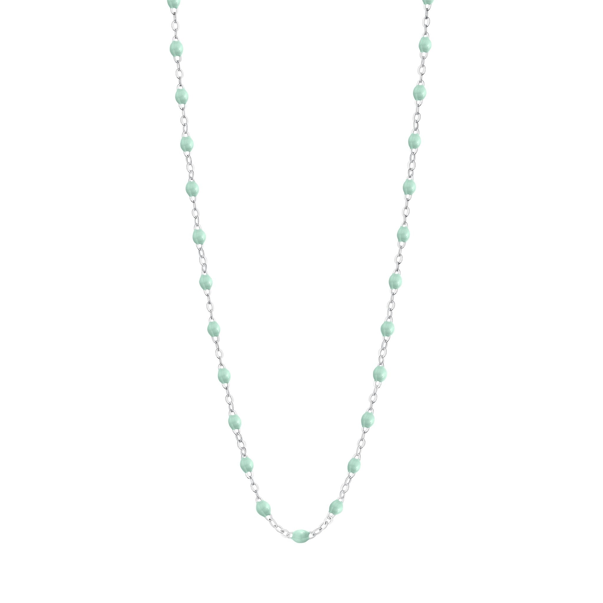 Collier jade Classique Gigi, or blanc, 42 cm classique gigi Référence :  b1gi001g1742xx -1