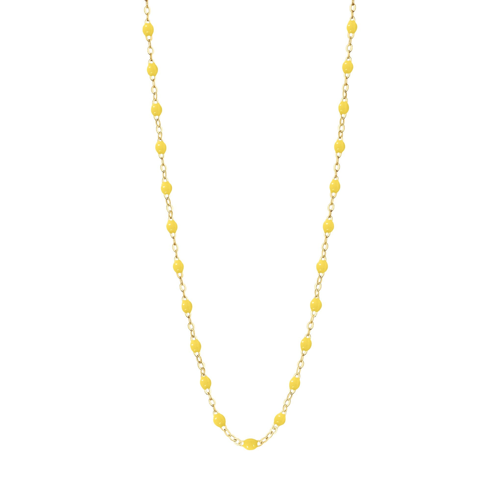 Collier citron Classique Gigi, or jaune, 42 cm