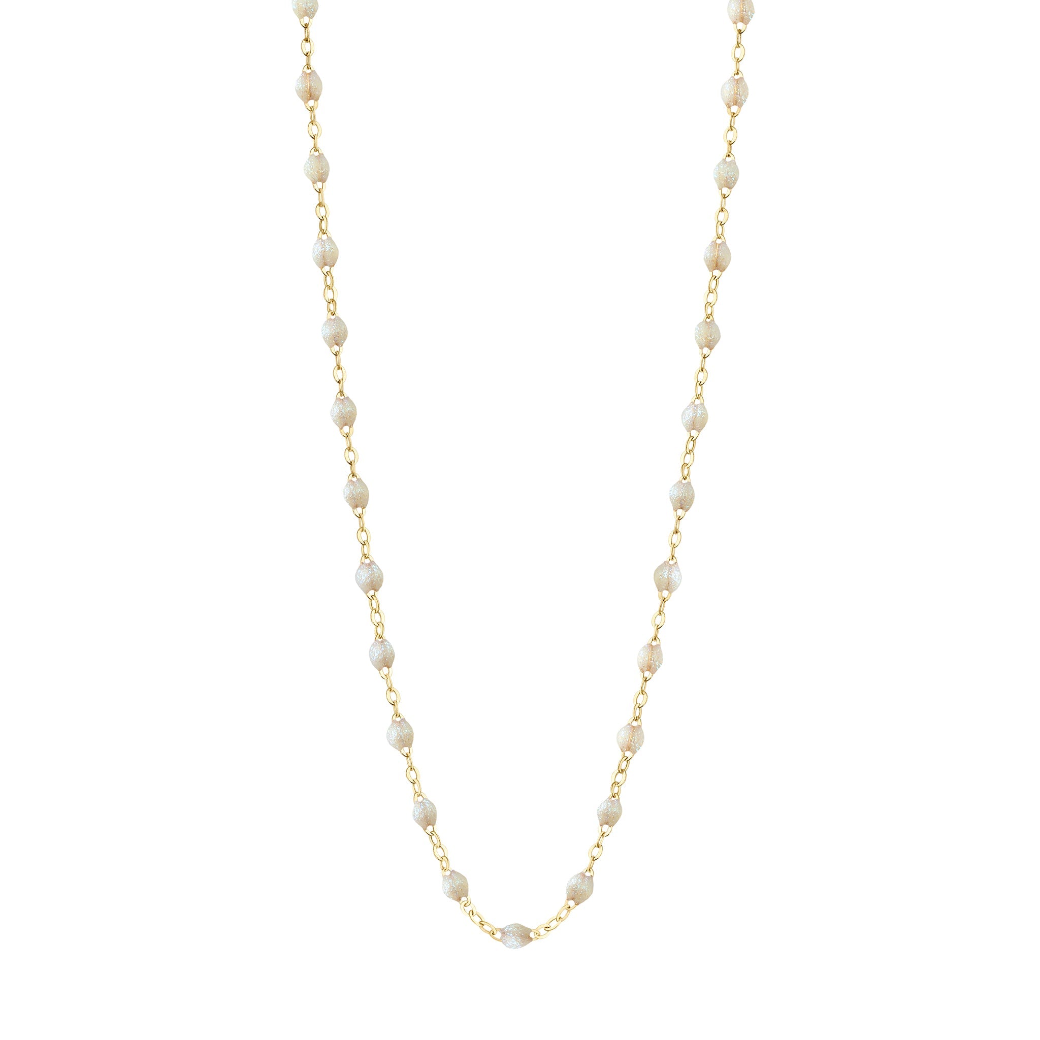 Collier opale Classique Gigi, or jaune, 45 cm