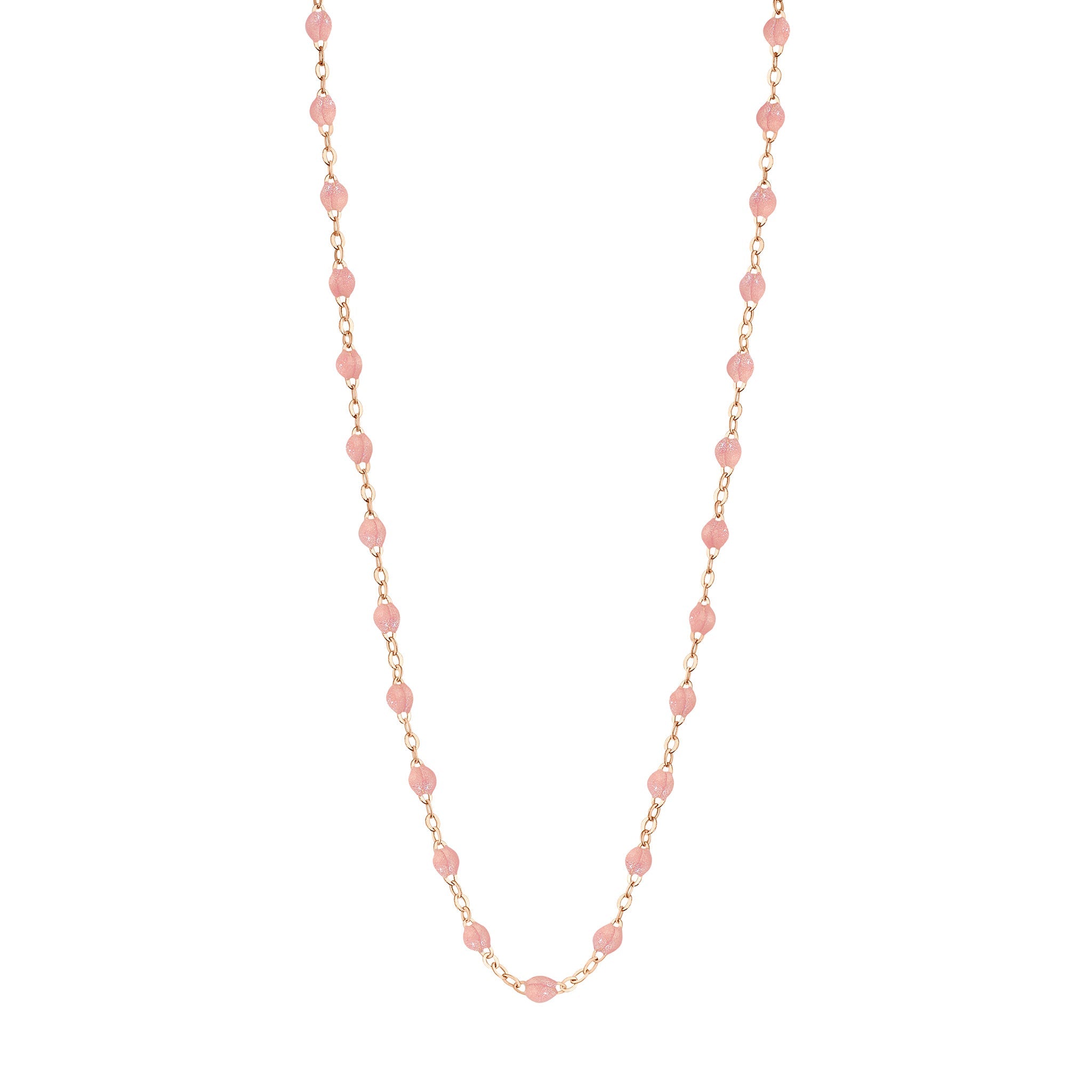 Collier blush Classique Gigi, or rose, 42 cm