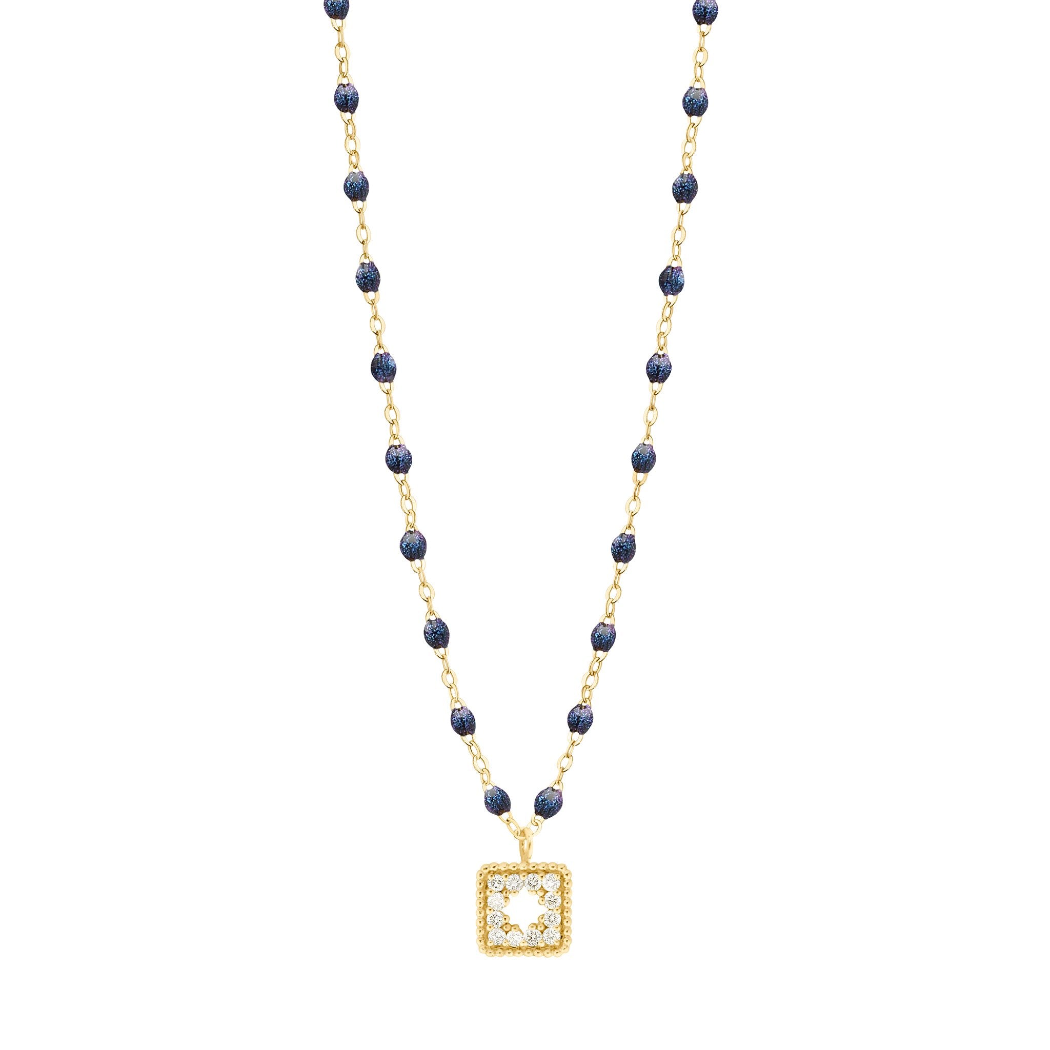 Collier nuit Trésor, diamants, or jaune, 42 cm