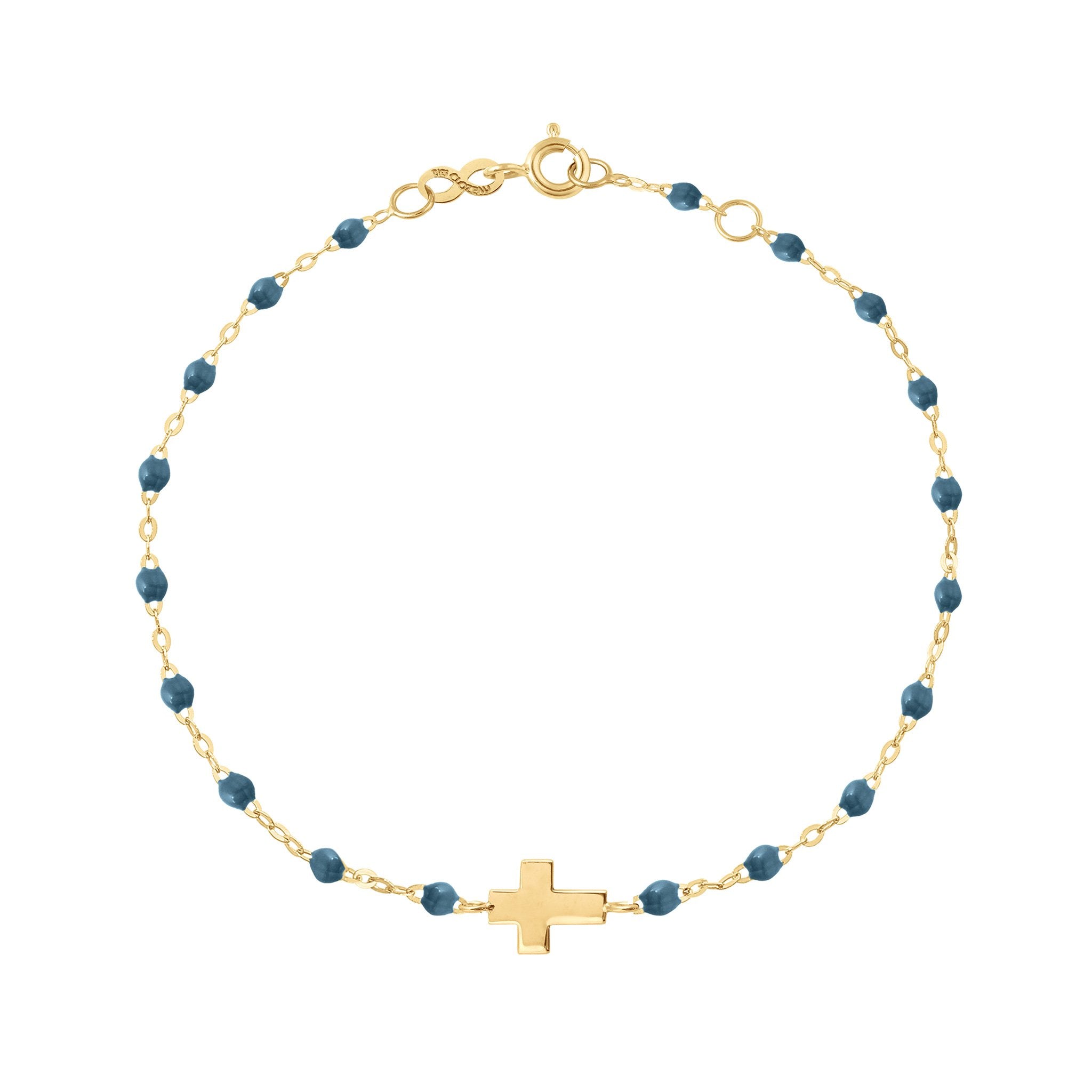 Bracelet céleste Croix, or jaune, 17cm