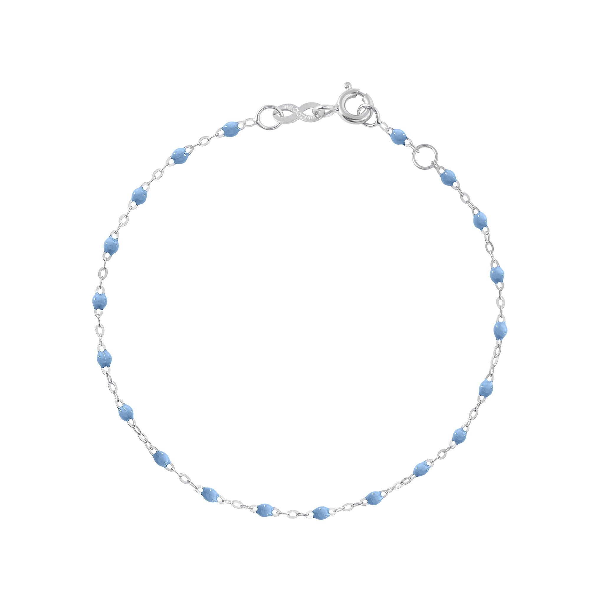 Bracelet ciel Classique Gigi, or blanc, 17 cm